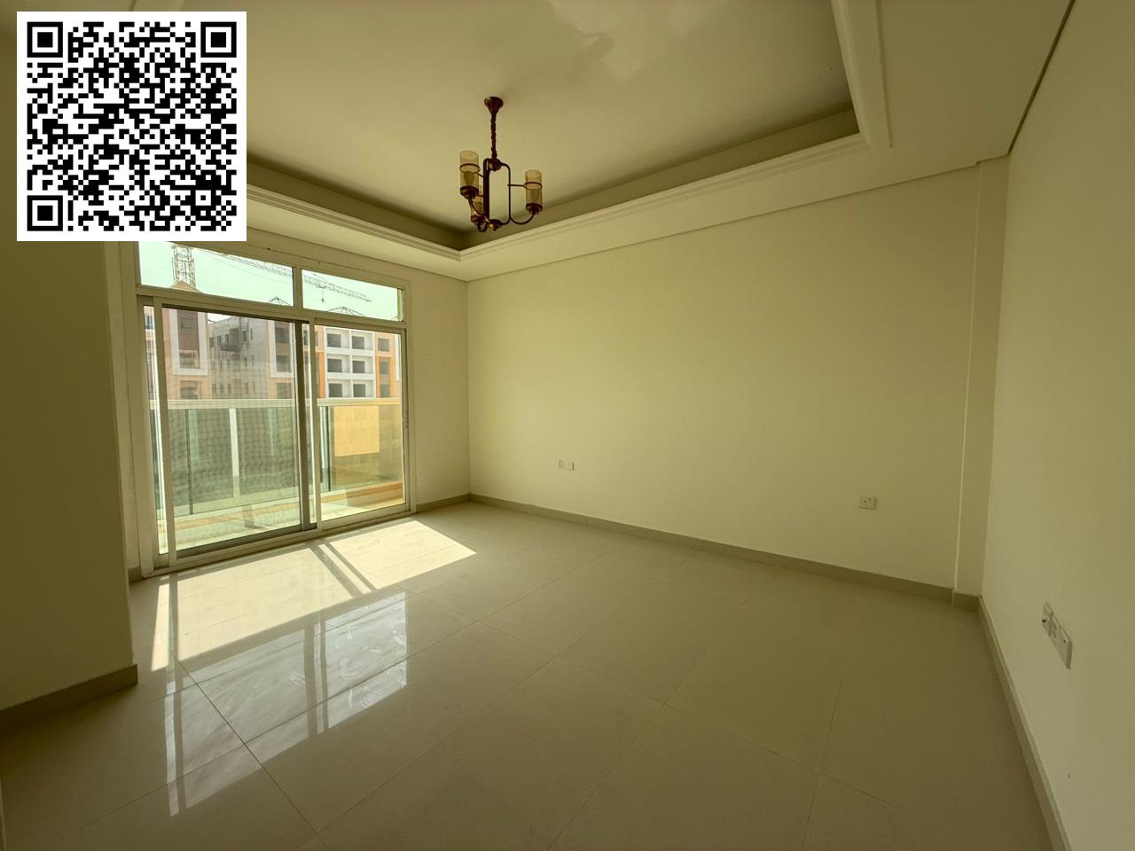 3-bedroom apartment with a living room, first occupancy, in Al Muwaihat 3, next to Al Shuwaifat School. Two master bedrooms, three bathrooms, balcony,