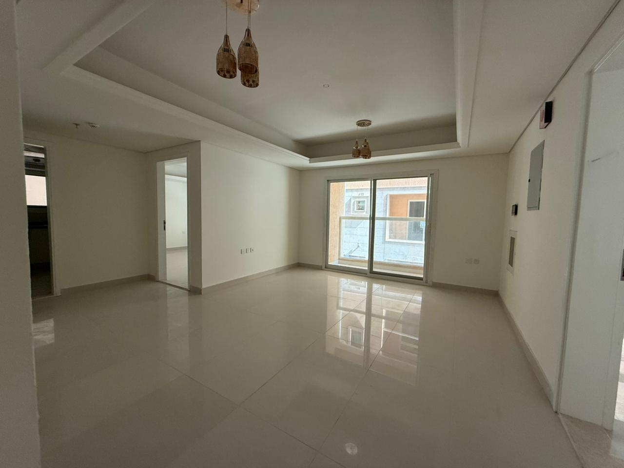 3-bedroom apartment with a living room, first occupancy, in Al Muwaihat 3, Ajman, next to Al Shuwaifat School. Two master bedrooms, 3 bathrooms, balco