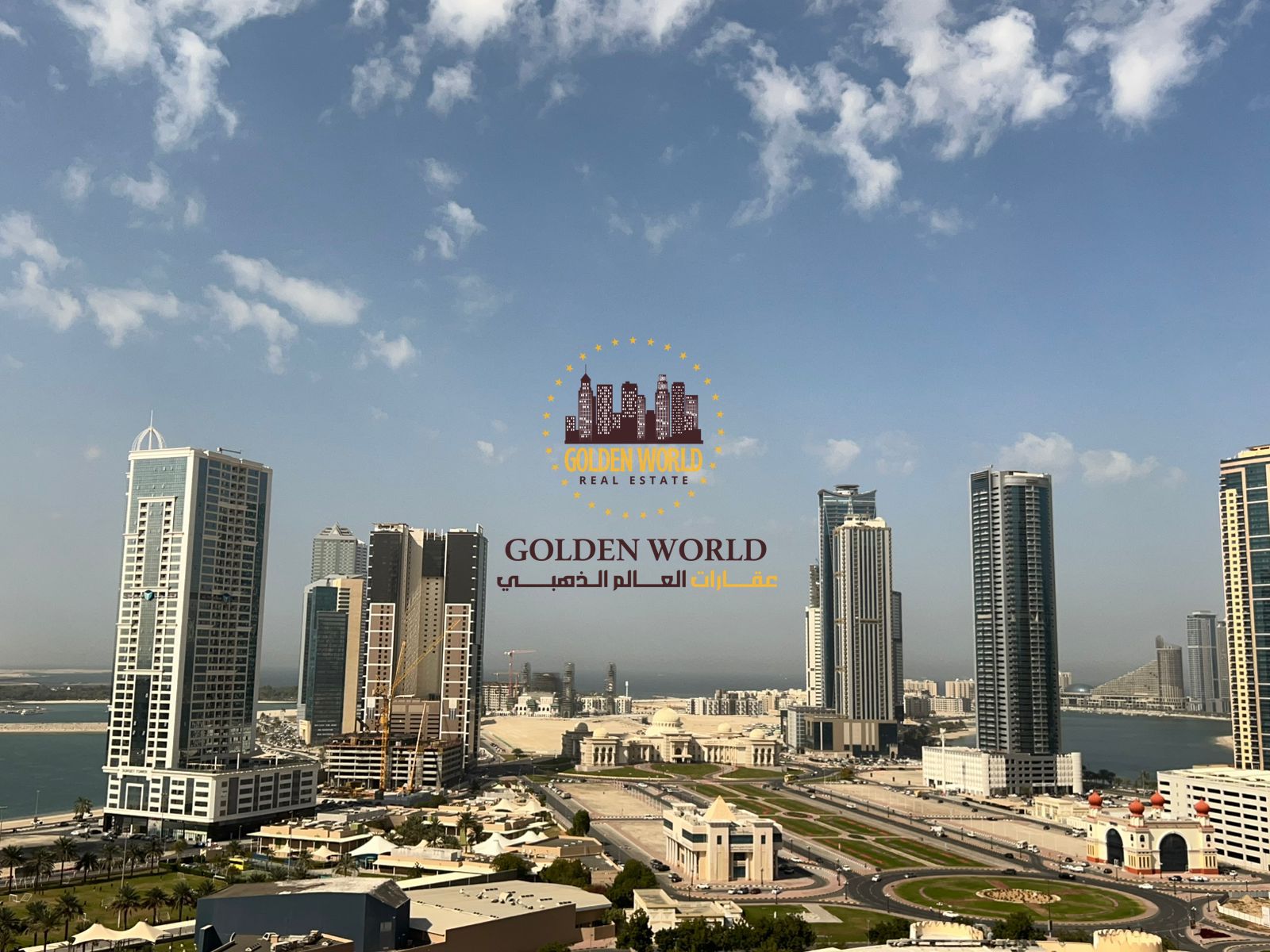 Spacious 3BR apartment with sea view in Al Taawun, Sharjah. Clean building, central gas. First installment via Tabby & Tamara available.