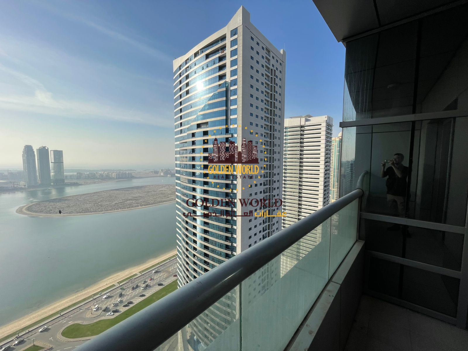 Spacious 3BR apartment with balcony & sea view in Al Taawun, Sharjah. 4 baths, clean building, central gas, installment 1st payment via Tabby/Tamara.