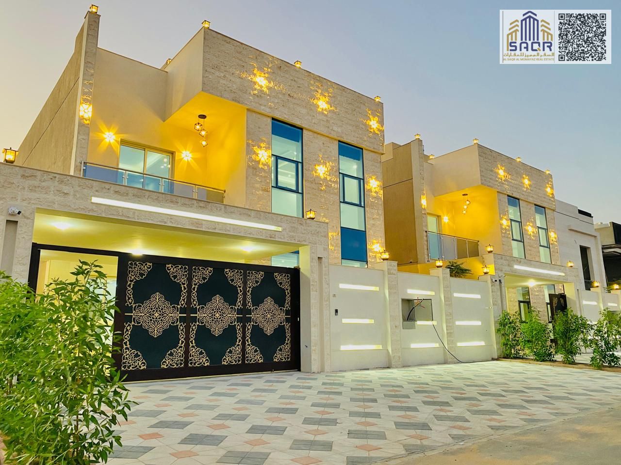 Luxury Two Floor Villa for Rent 5 Bedrooms 7 Bathrooms Elegant Majlis Spacious Living Room Fully Equipped Kitchen Maid
