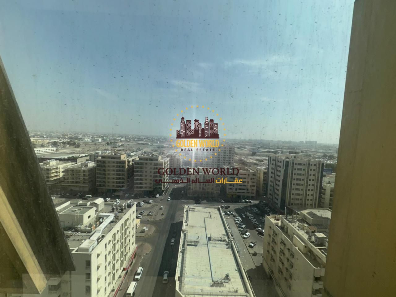 For rent in Al Majaz 2, 2BR + living room, master bedroom, 2 baths, free AC, open view, bright rooms. Annual rent 60K AED.