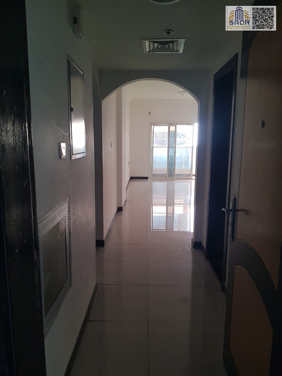 Elegant apartment with modern design featuring two comfortable bedrooms a spacious living hall and two practical bathrooms offering privacy and comfor