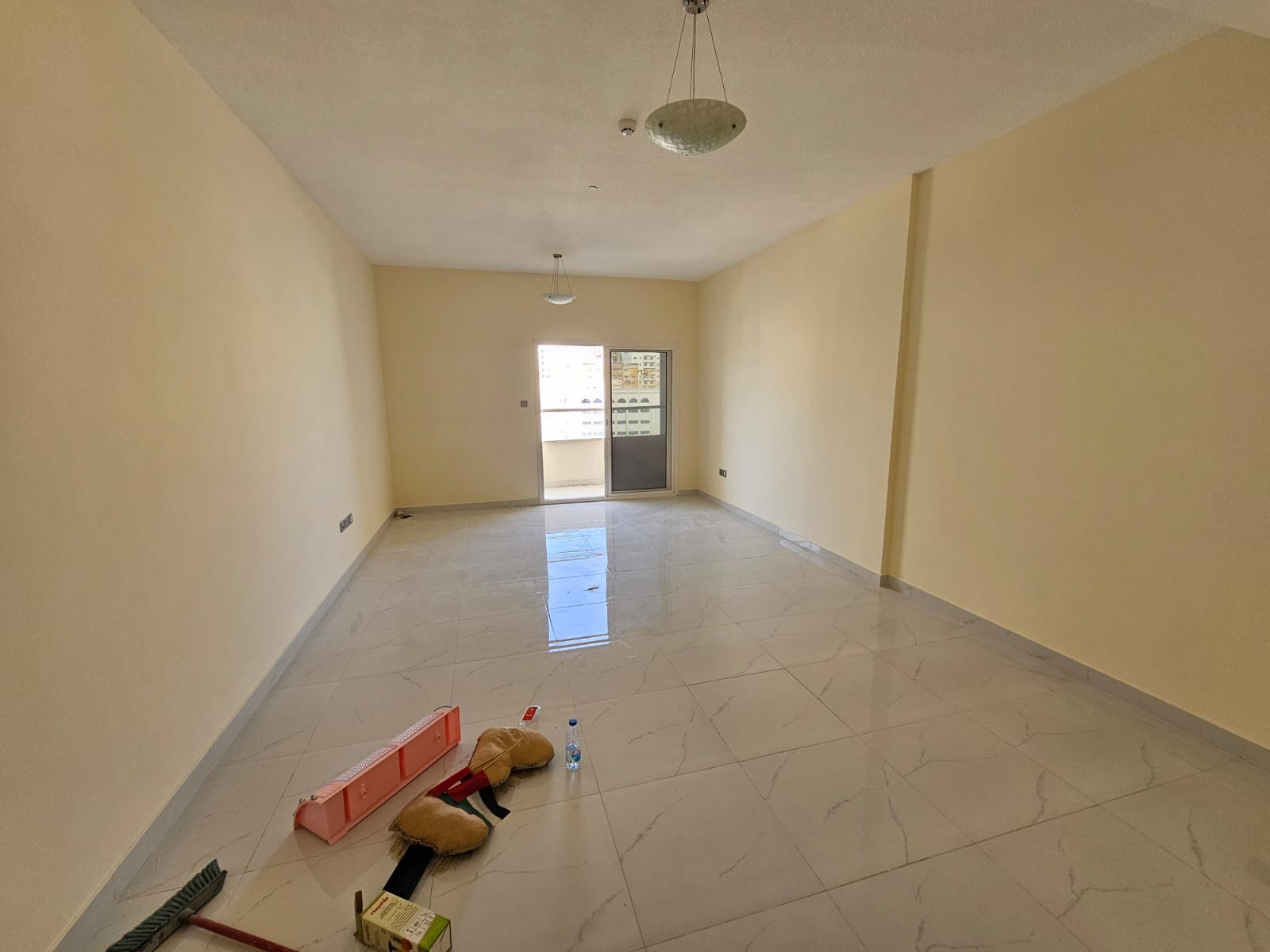 The most beautiful 2-bedroom master apartment with a large living room, balcony, and free parking in Al Qasimia Al Nad.