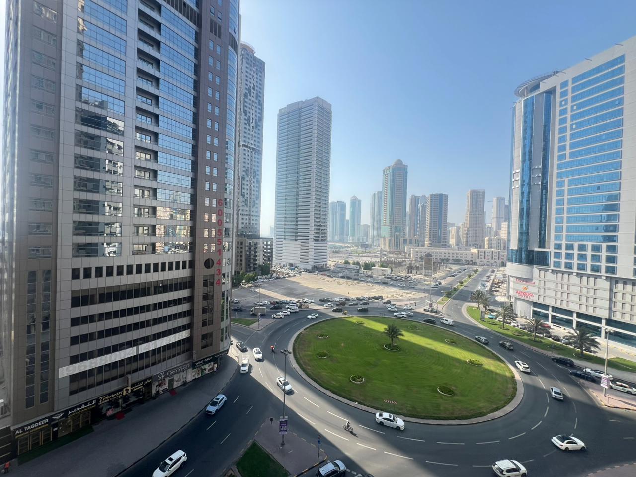 Free gym and swimming pool, sports and gaming lounge, prime lively location near all services and close to Dubai exit.