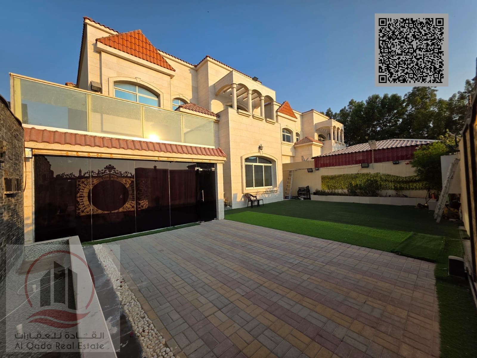 Villa for sale in Ajman, Al Rawda area. 5 master bedrooms, living room, majlis, maid's room. Freehold ownership for all nationalities. Bank financing