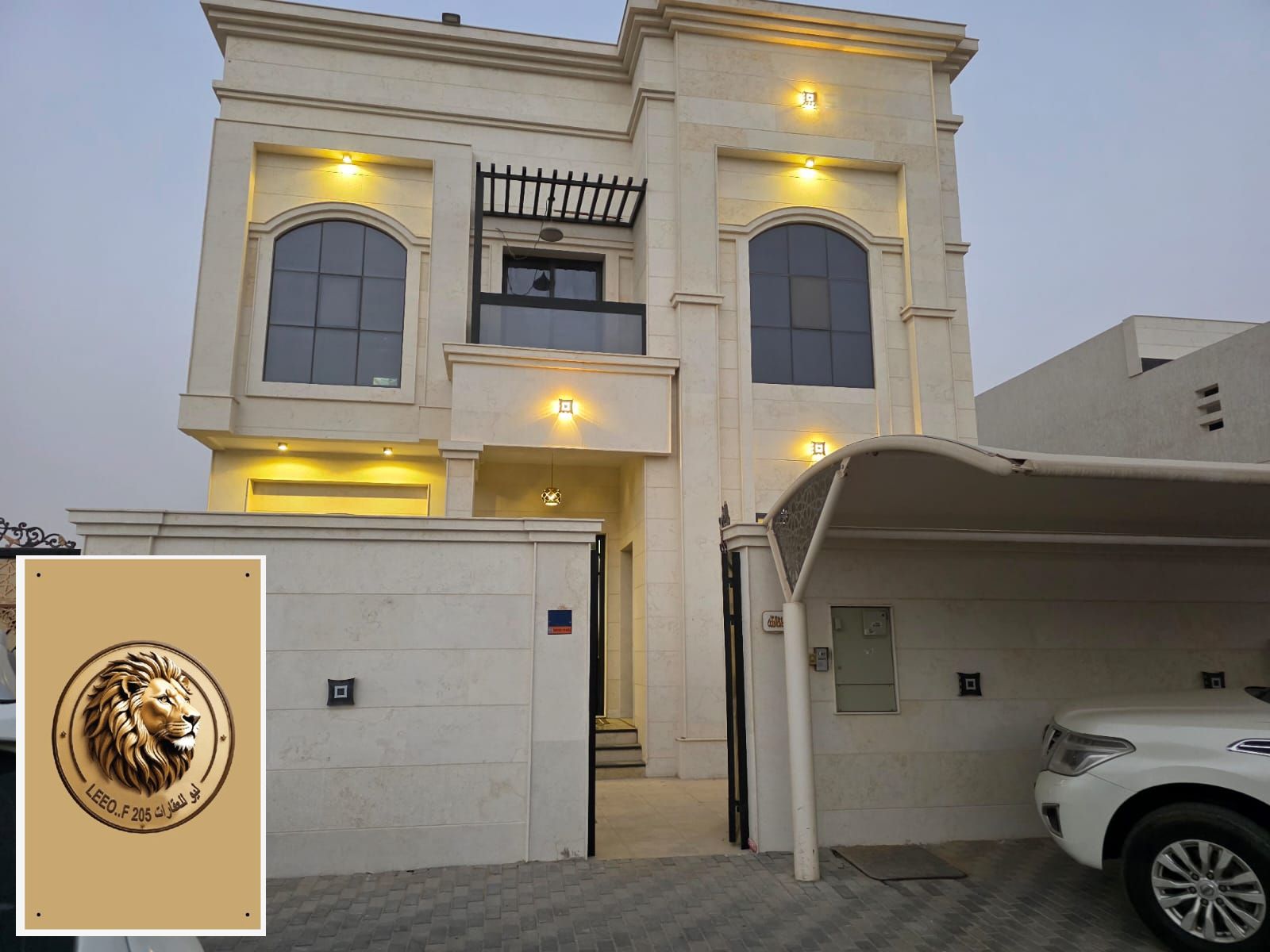 Luxury furnished villa in Al Zahia with a private roof and 5 majlis rooms | Sophisticated design Ready to move in immediately.