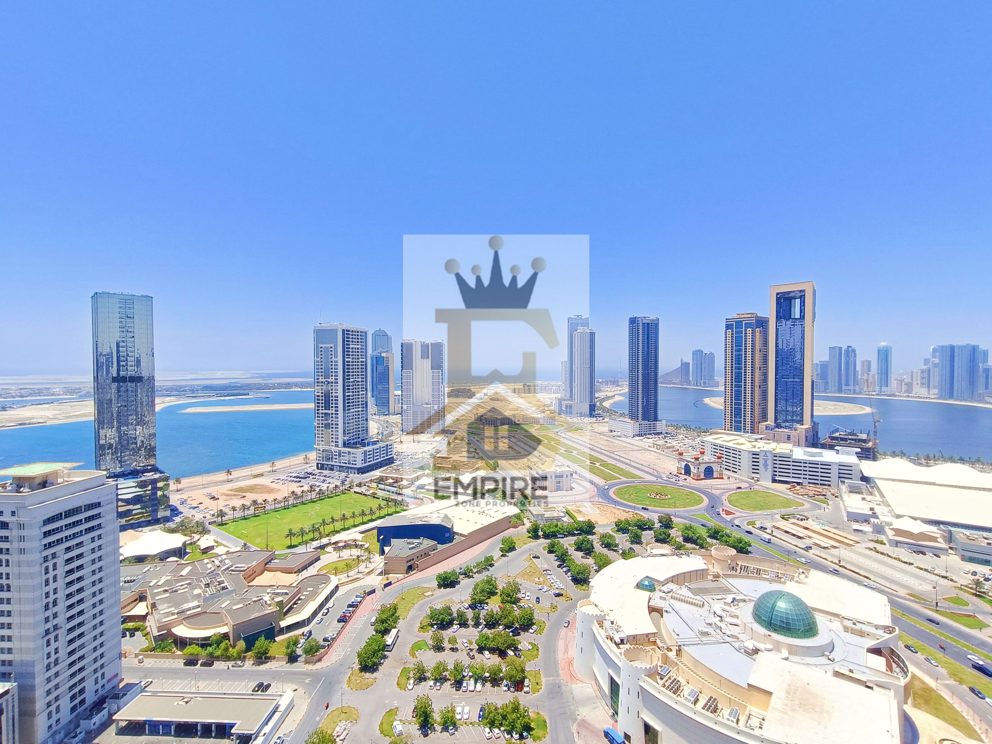 Full Open View Sea View Specious bright Apartment With 2 master bedroom Wardrobe Big terrace with Maid Room Gym pool kid's play Area free