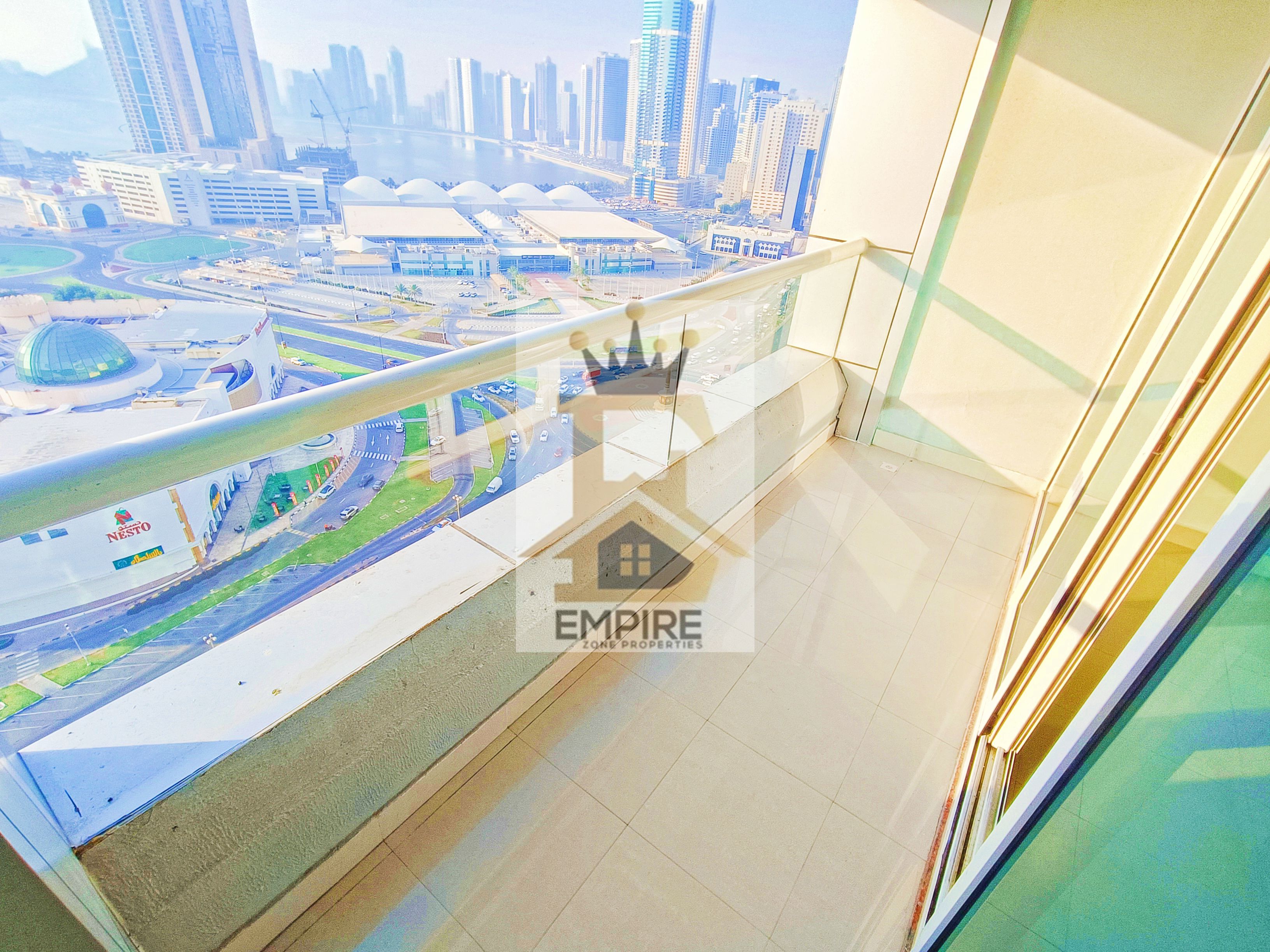 Open View Sea View Specious bright Apartment With Master bedroom Wardrobe balcony with Gym pool kid's play Area free Exit Dubai Easy Near Family Park
