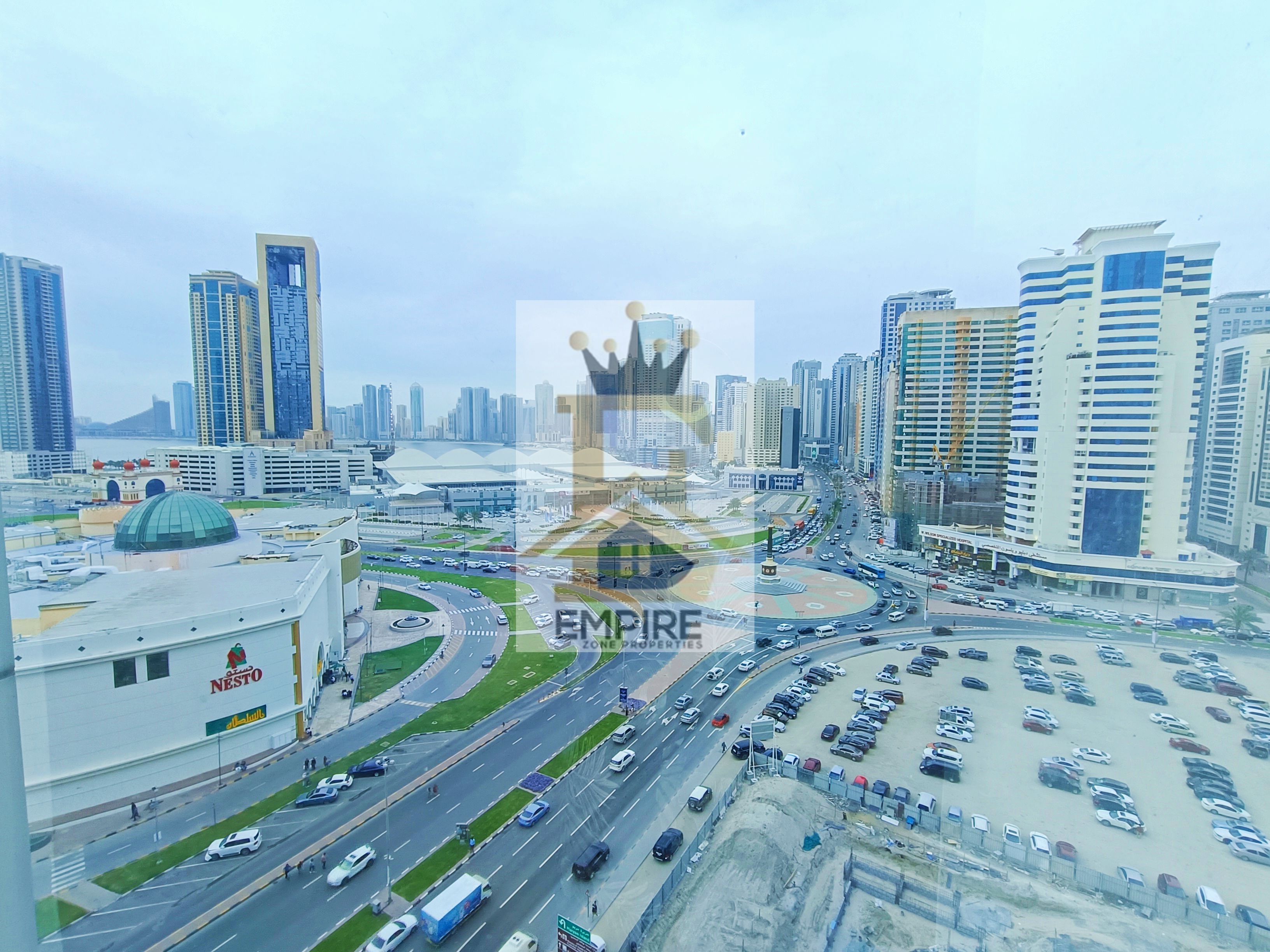 Open View Specious bright Apartment With Wardrobe with Gym pool free Maintenance free Exit Too Dubai very Easy Near Family Mamzar Park Near Mosque