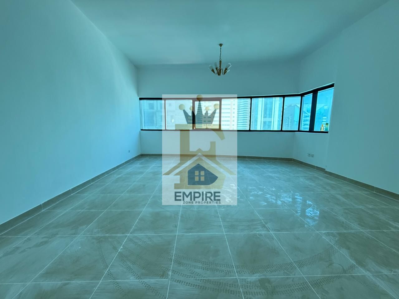 luxury living with big windows open view big size hall good finishing gym pool and maintenance free prime location near close exit to dubai