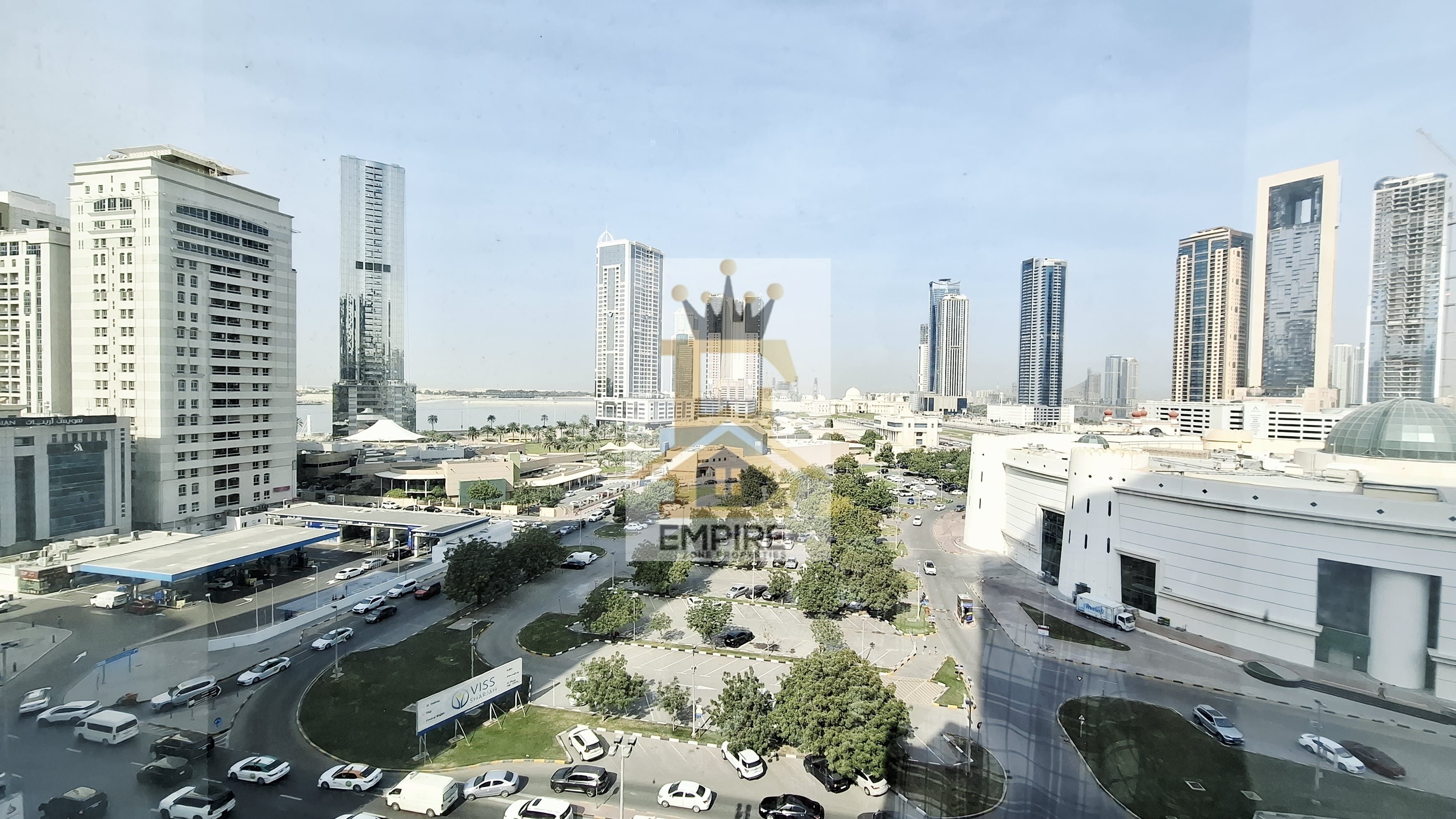 spacious living with partial sea view big windows big size hall good finishing prime location on main road building near close exit to dubai