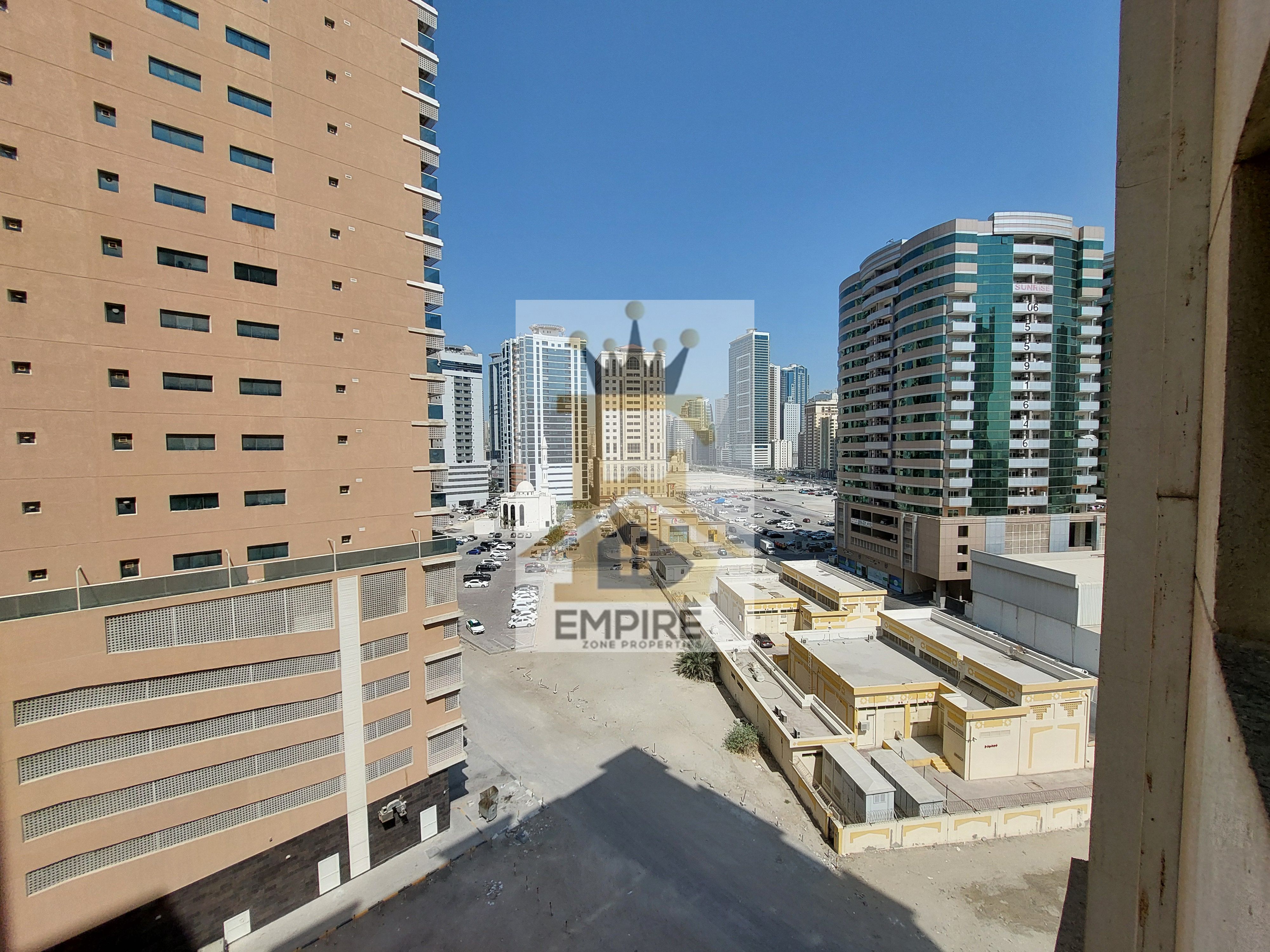 luxury living with balcony open view big size double hall Master bedroom good finishing maintenance free prime location near close exit to dubai