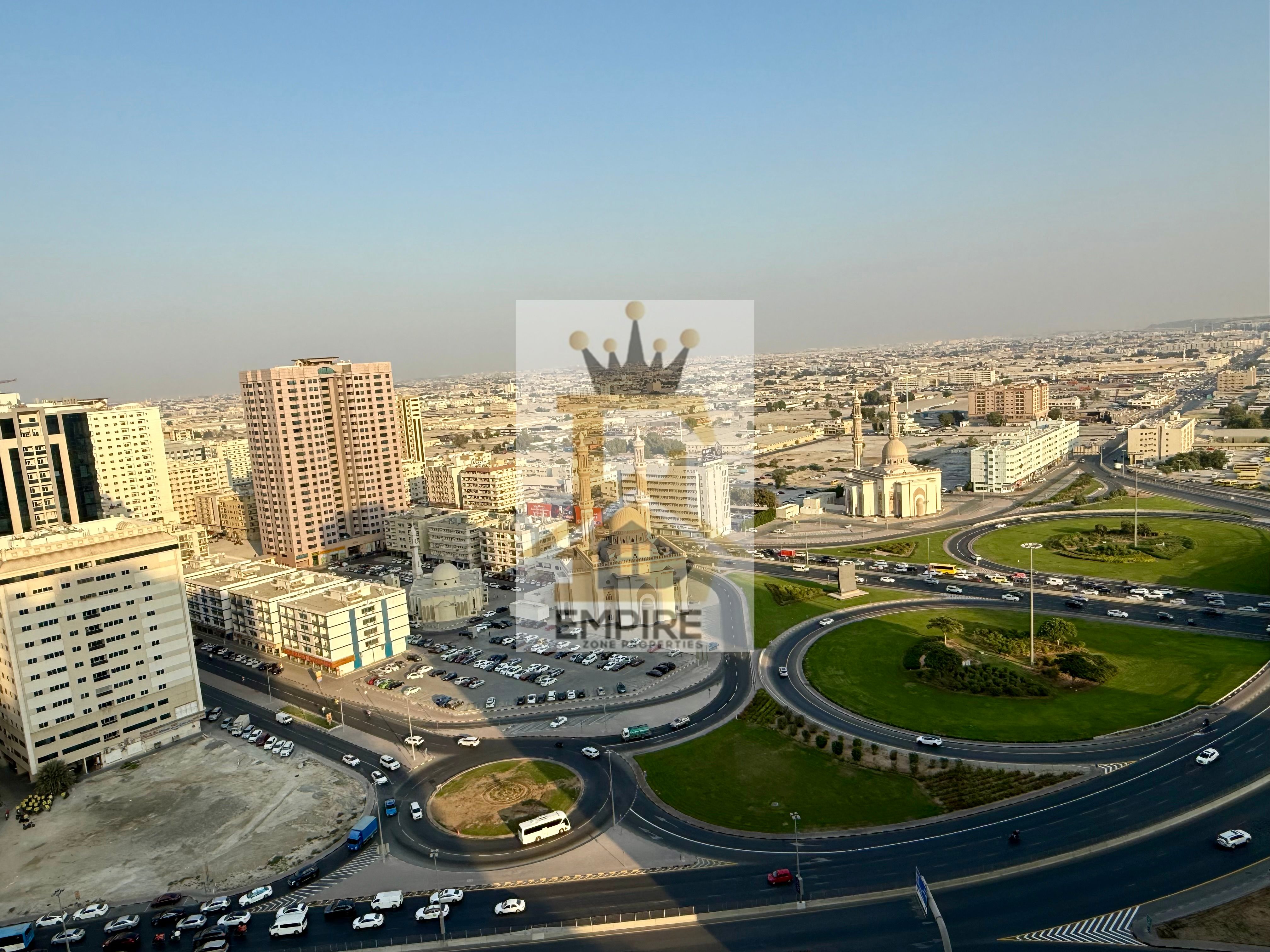 Balcony. Maid room. Free parking. Open view. Close to Dubai