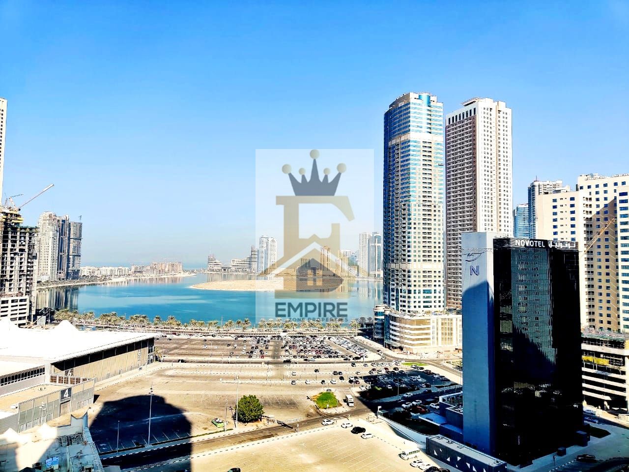 Spacious apartment with full Sea view one month free cheques payment easy exit to dubai al taawun Sharjah