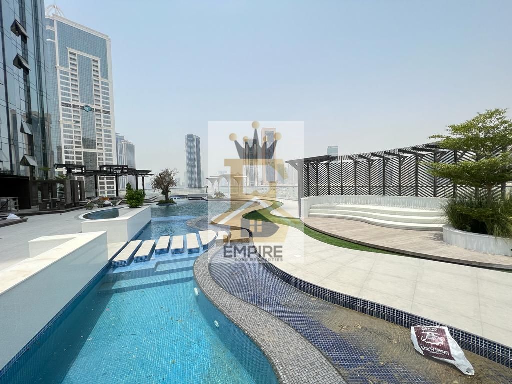 Spacious Appartment Full luxirous tower Wardrobes balcony Sea view parking free in Al mamzar sharjah