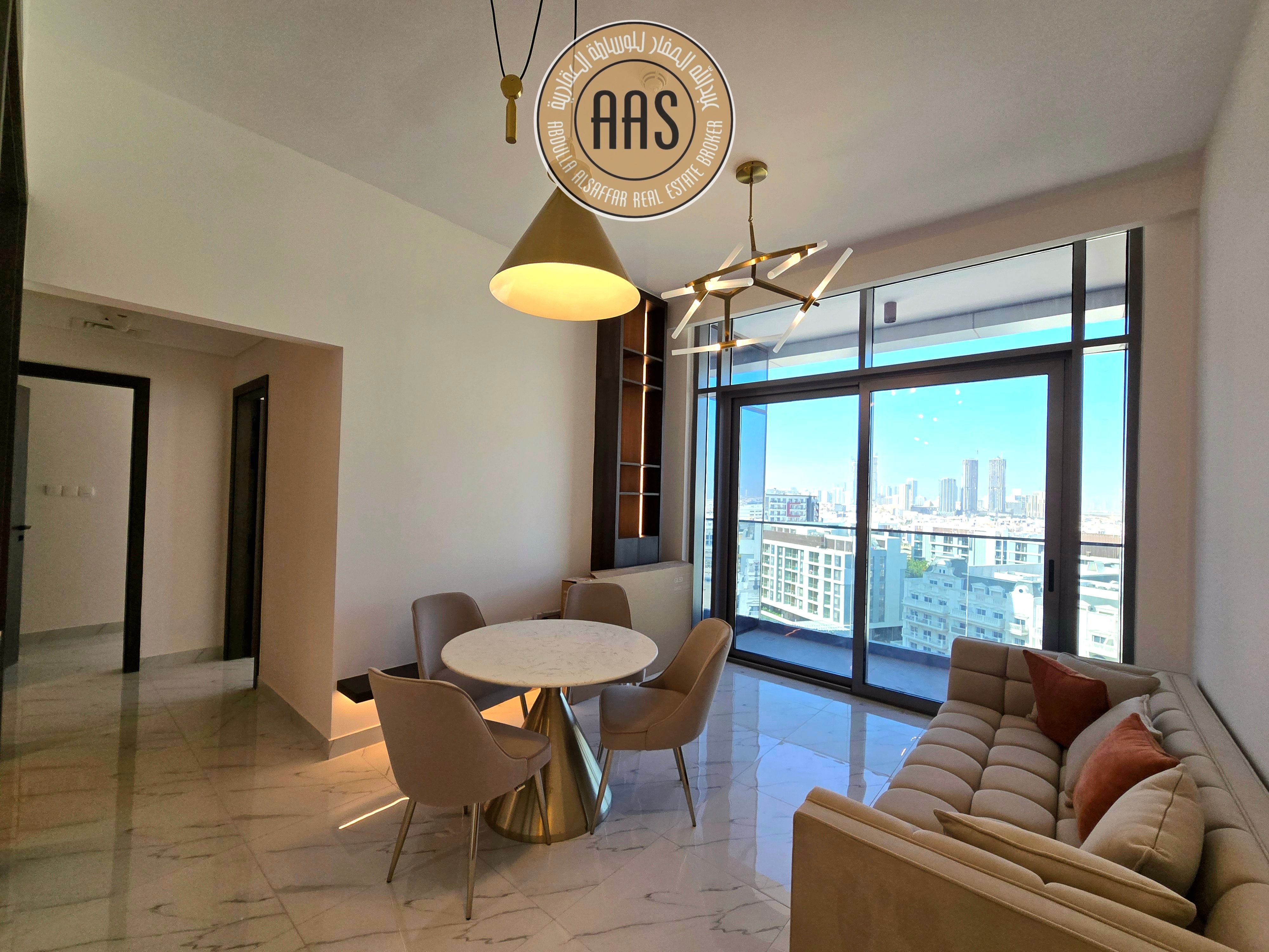 Spacious 1BHK + Maid's + Study | Brand New | Ready to Move |semi close kitchen