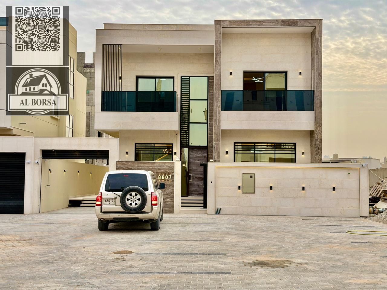 Luxury villa for sale in Al Zahia, Ajman | 5 master bedrooms + living room + kitchen + maid's room + roof terrace + parking | AED 1,800,000 inclusi
