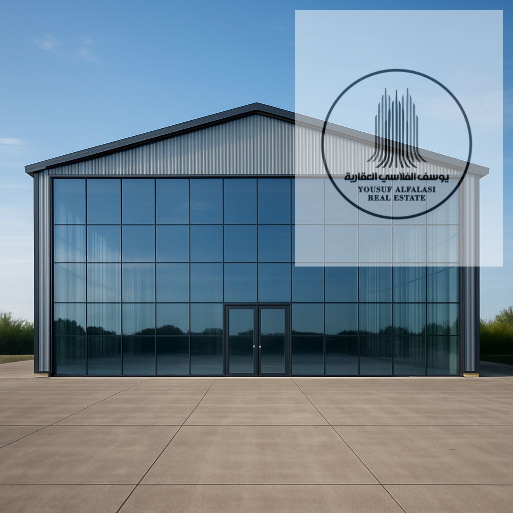 Showroom for rent in Al Jurf Industrial Area 1 5500 sq ft with an office