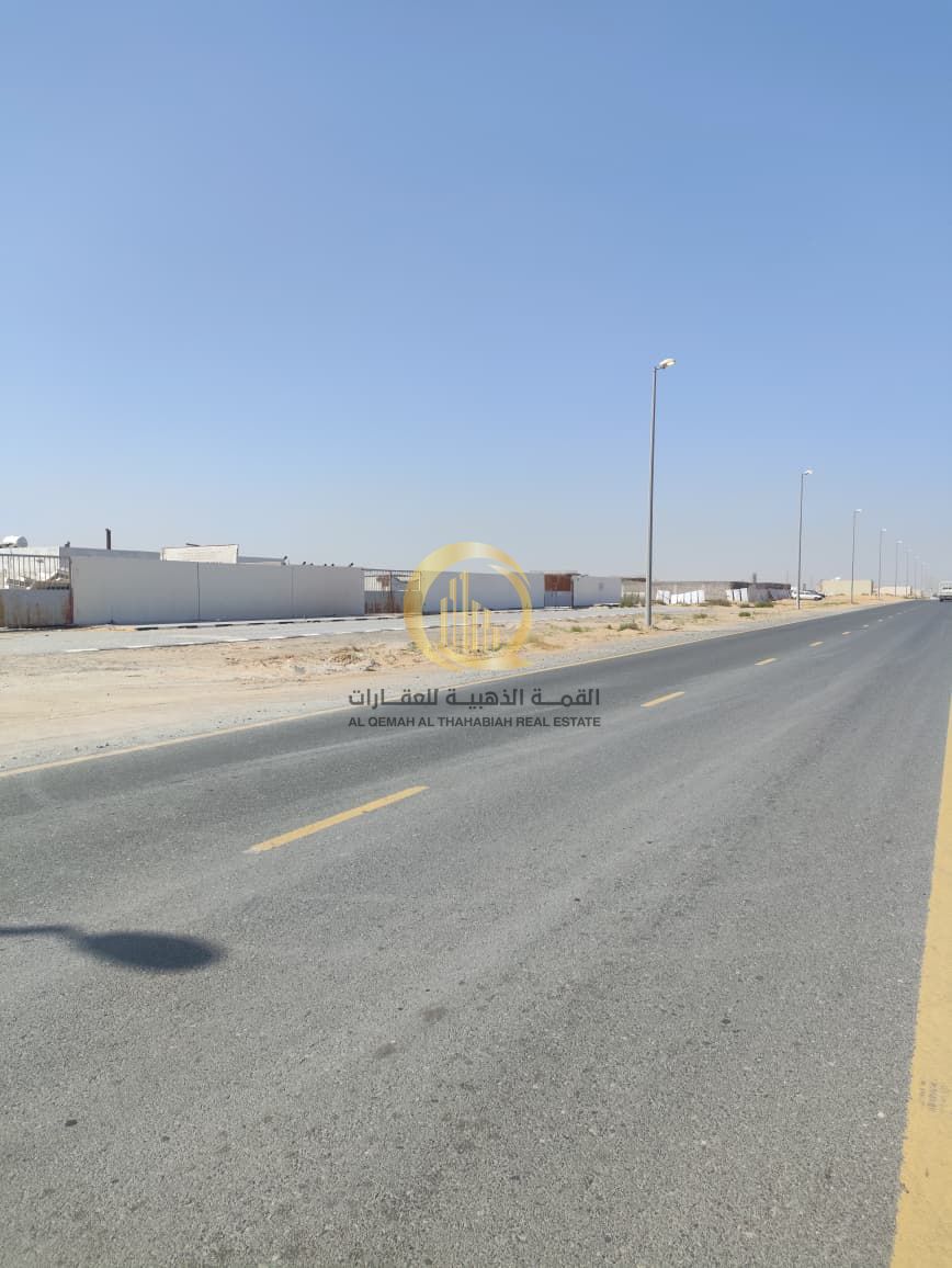Industrial land for sale, freehold, open to all nationalities, with a prime size of 17,000 sq ft, located on Public Street 36 off Emirates Road, ready
