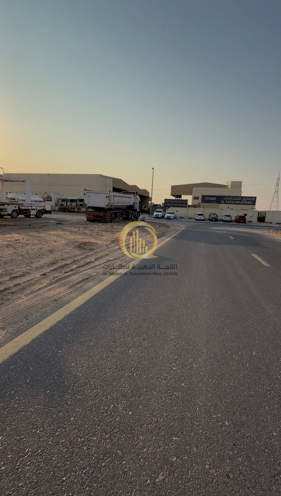 For sale: Industrial land in Al-Hanu, Al-Jalil, Al-Sajaa Industrial Area, Block 1. Land area: 18,361 sq ft. Owned by Arabs (freehold) and available fo