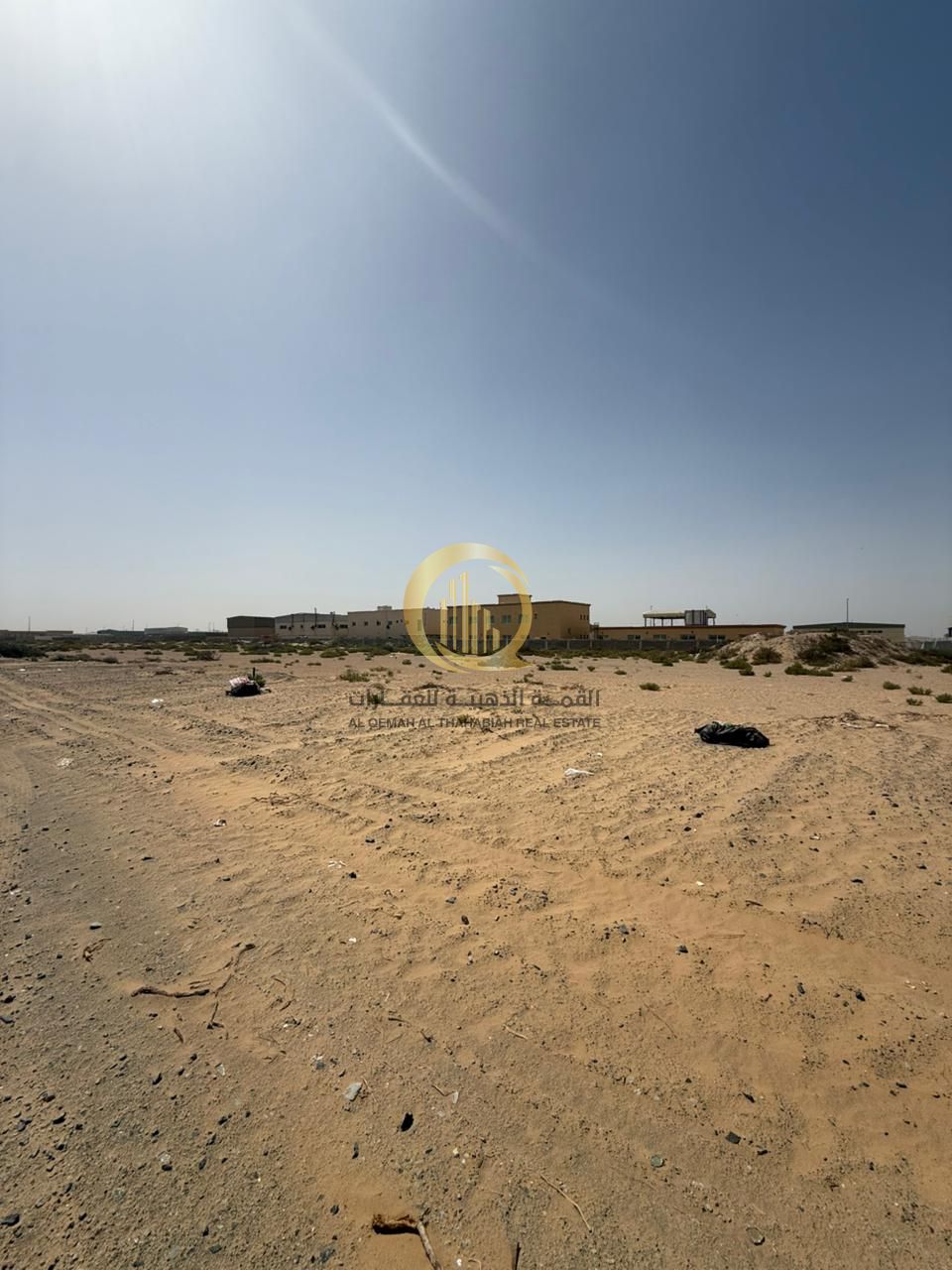 Industrial land in the Sajaa Industrial Area. Compensation available. Ownership is open to citizens and GCC nationals.