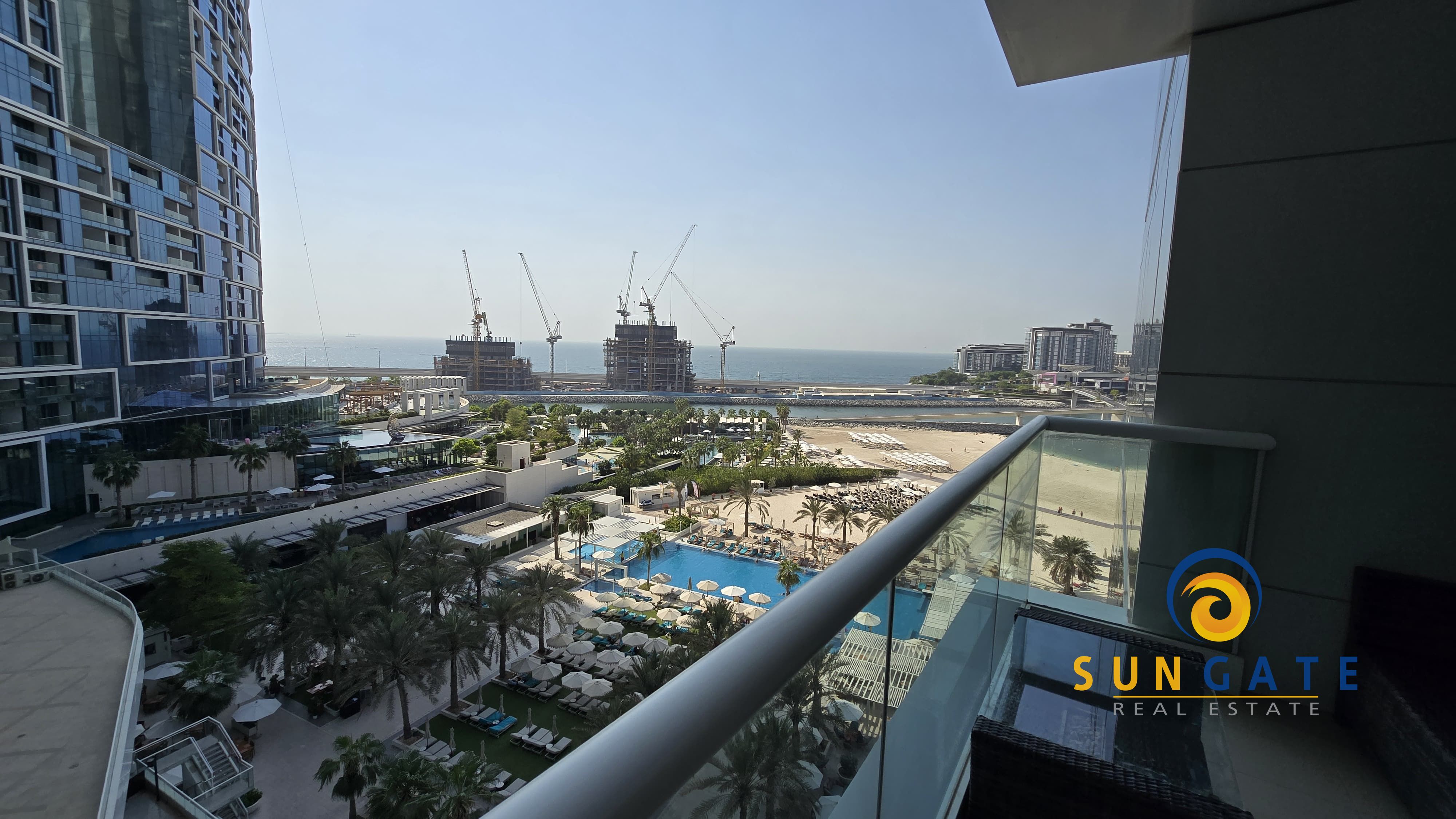 Sea view, Fully furnished 2 Beds with Maid room