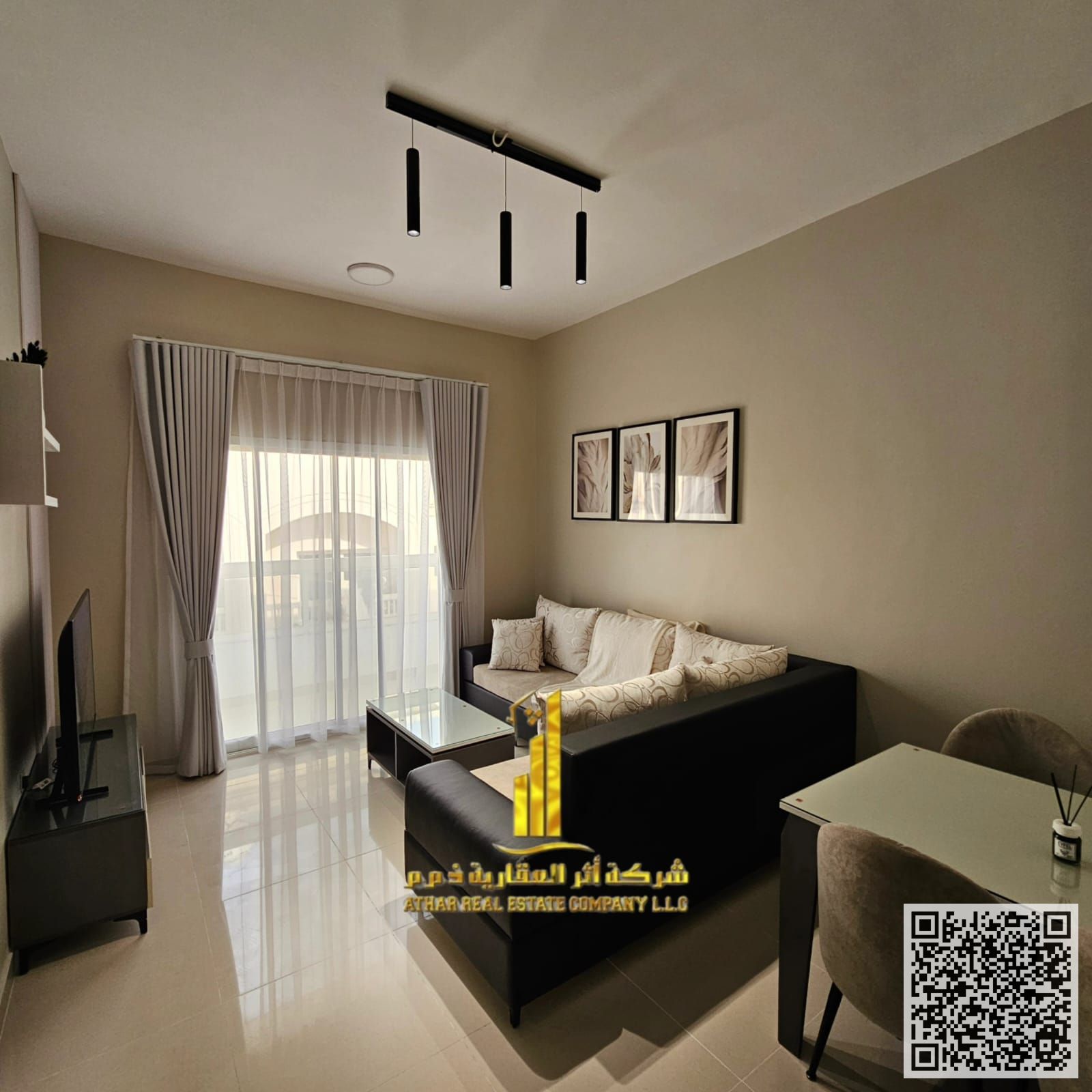 Luxurious and beautiful furnished one-bedroom apartment for monthly rent in Ajman - Al Jurf 2 - near Al Aqsa School Includes bills and internet