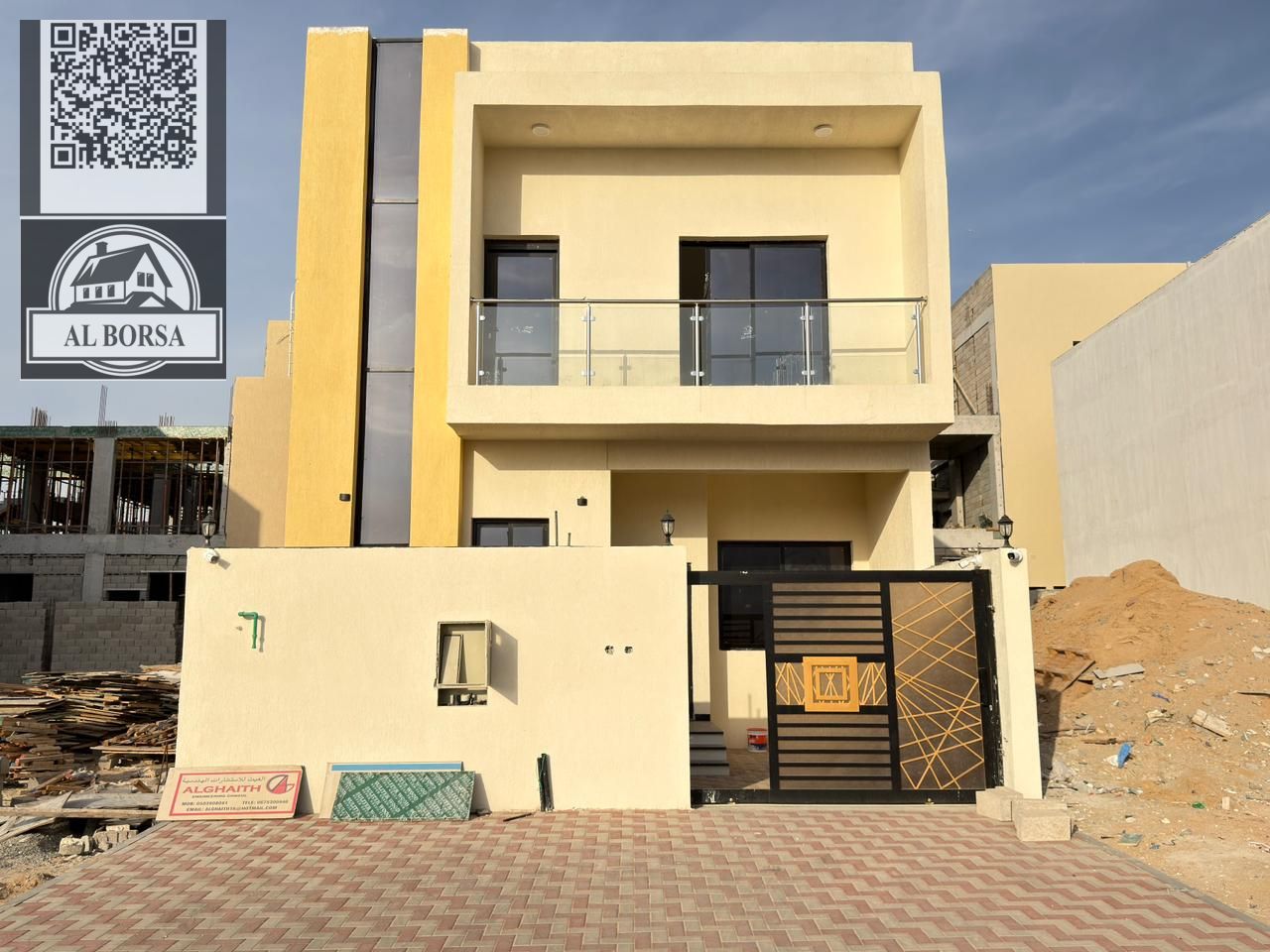 Villa for sale in Al Helio 2, Ajman | 5 bedrooms + Majlis + Living room + Kitchen + Roof + Parking | AED 1,230,000