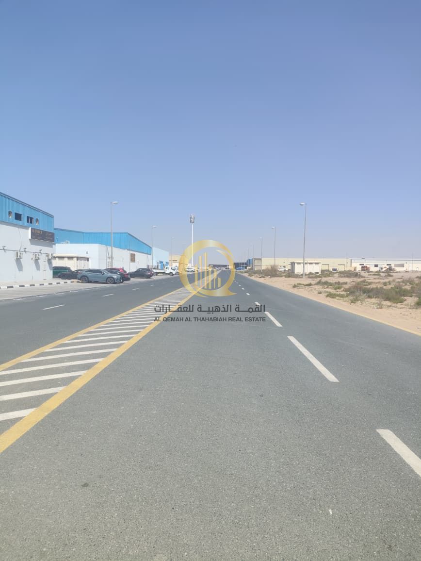 Industrial land for sale in Emirates Industrial City, Block 8, Scrap Block. Freehold for Arabs and 99-year leases for foreigners.