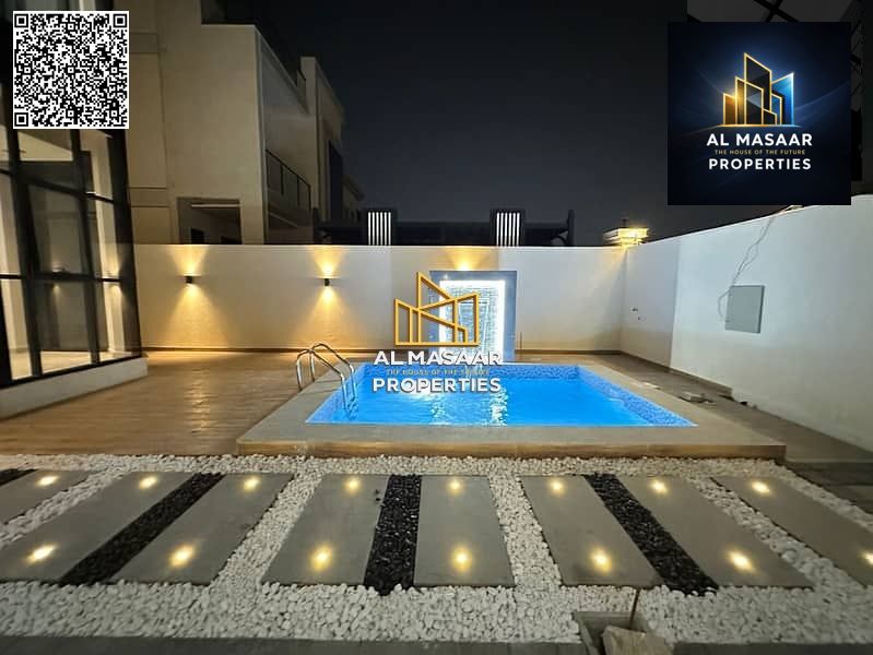 Villa for sale in a prime location in Al Rawda, in the heart of Ajman. Large area, private pool, central air conditioning, close to all services. Free