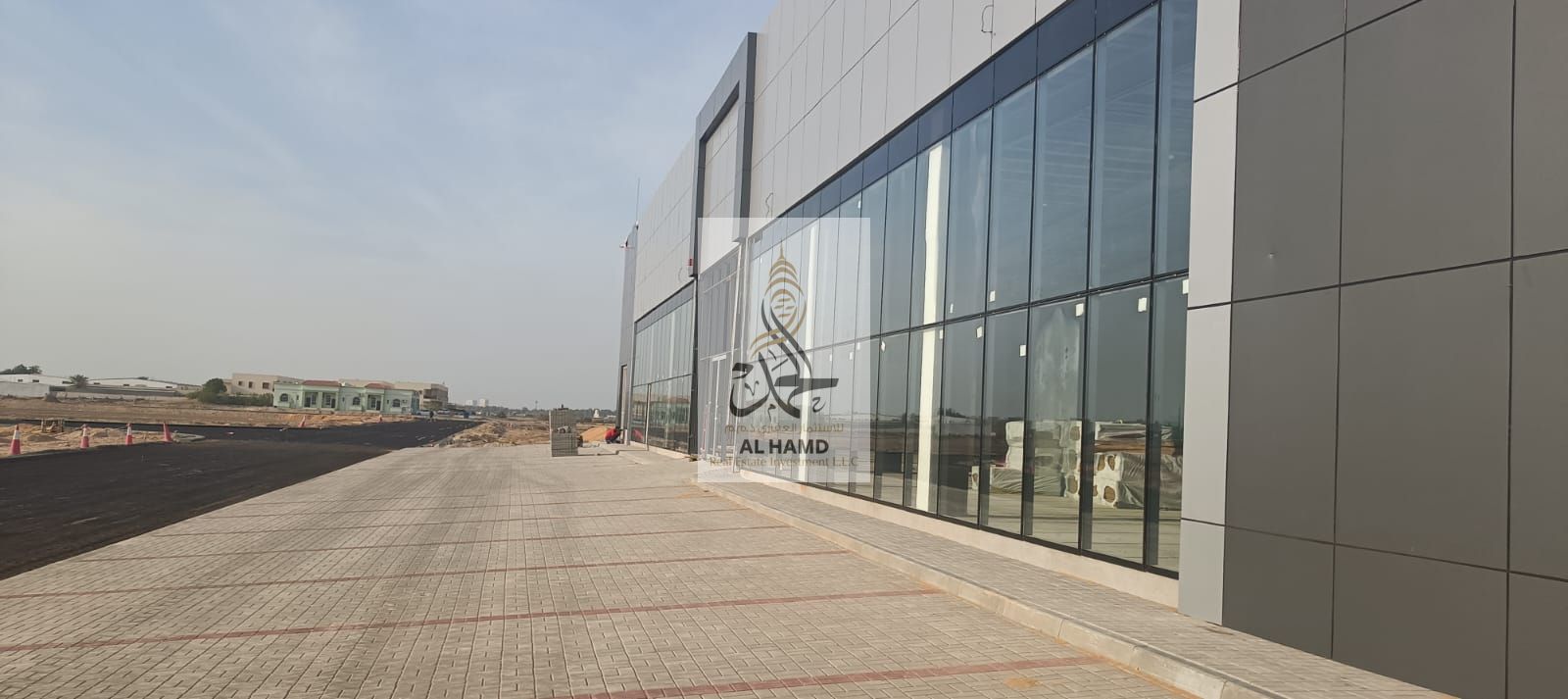 For Rent directly from the owner, a showroom for rent in Umm Al Quwain, an area of 74000feet