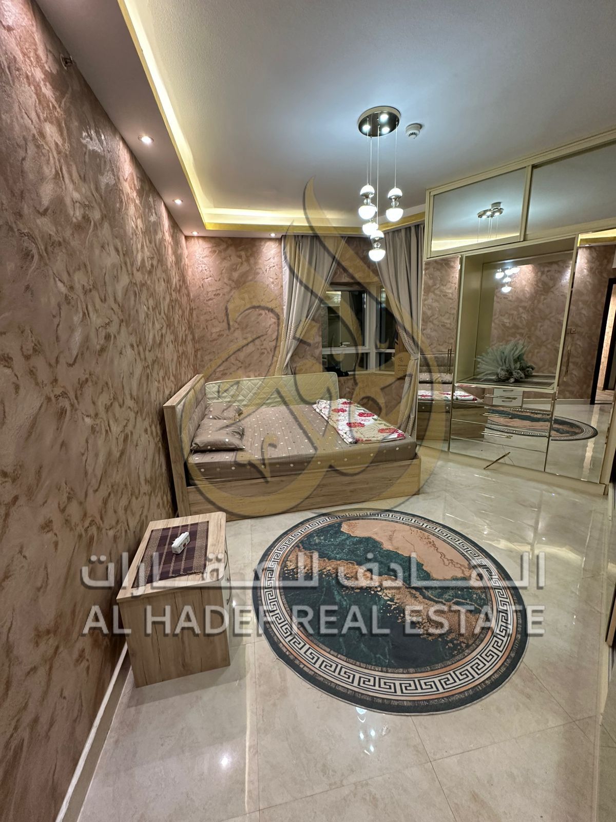 For high-end taste lovers: 2-bedroom super deluxe apartment in Al Khan, spacious with balcony, beautiful view, large kitchen, near all services. AED 7