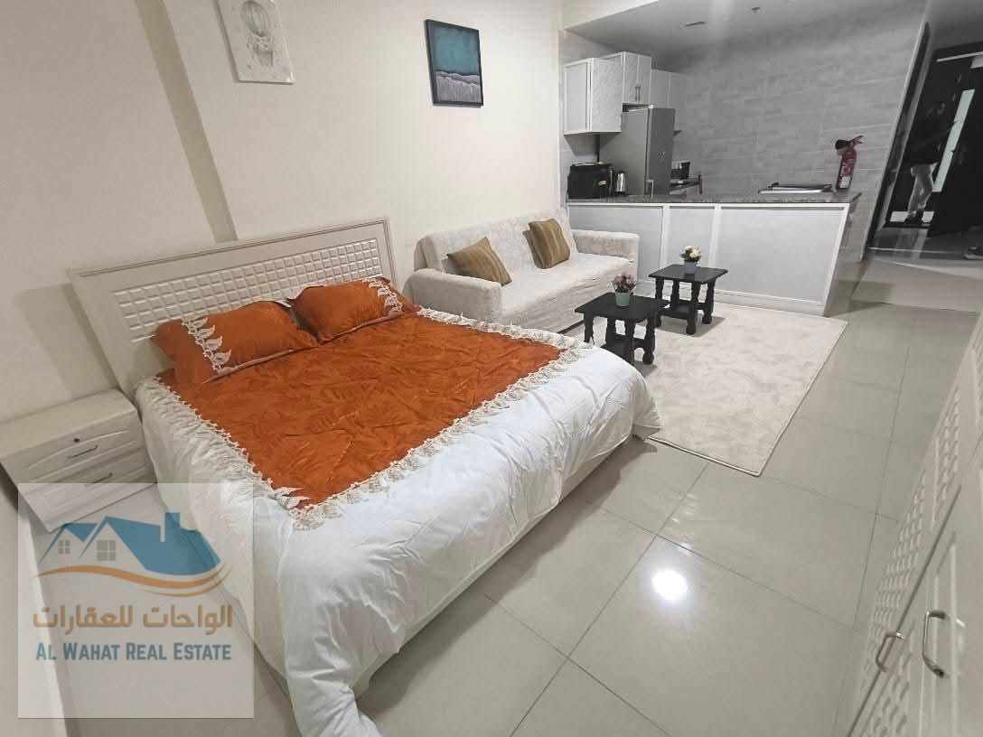 Now available: furnished studio apartment for rent in Al Nuaimiya 1, next to Al Ain Hotel. Spacious, elegantly furnished with modern furniture and equ