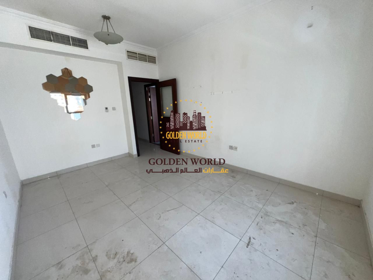 2-bedroom apartment in Al Khan, Sharjah. Side view, open view from kitchen and living room, balcony in kitchen, 2 bathrooms, free maintenance, central