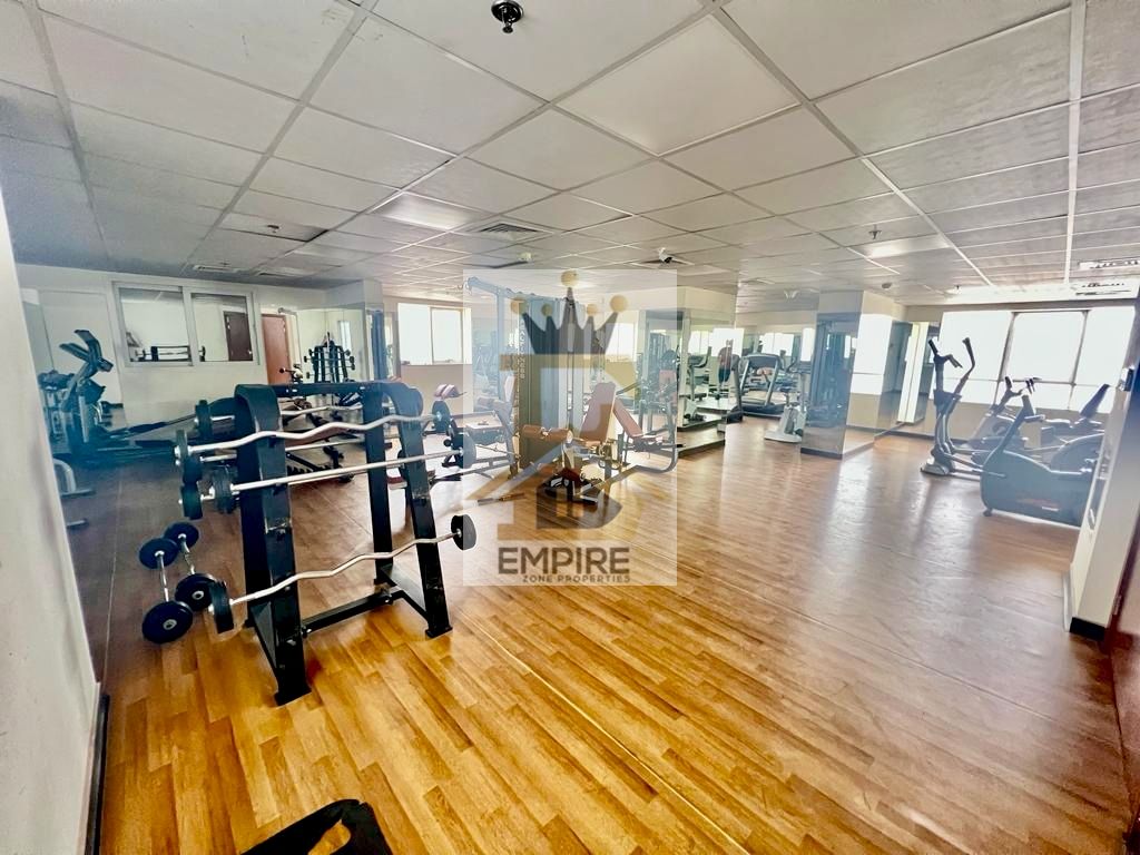 With Gym pool kid's play Area free Exit Too Dubai very Easy Near Family Mamzar Park Near Bus stop Specious bright Apartment With Balcony Wardrobe