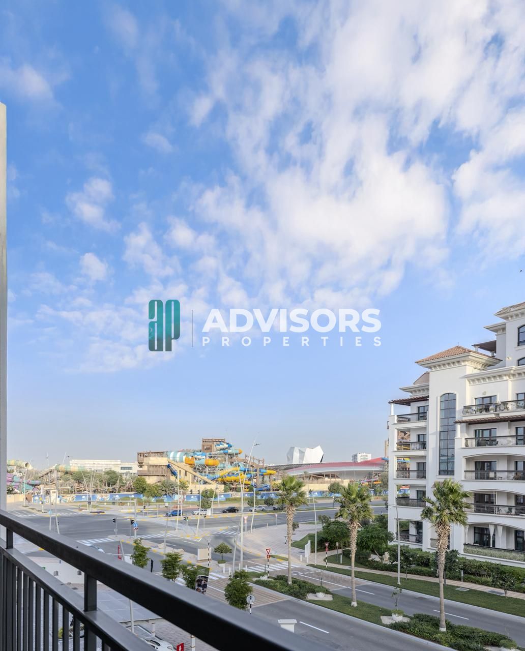 Furnished || Balcony || Yas Water World and Ferrari World View