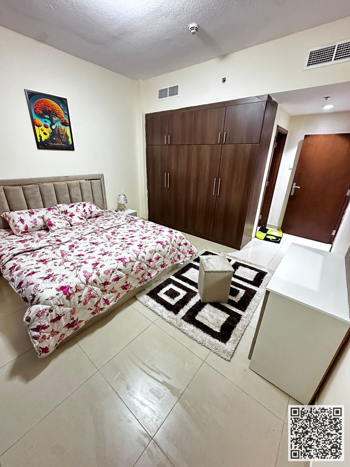 The most luxurious and elegant one-bedroom apartment, fully furnished with brand new, high-end furniture, including all bills, internet, and a private