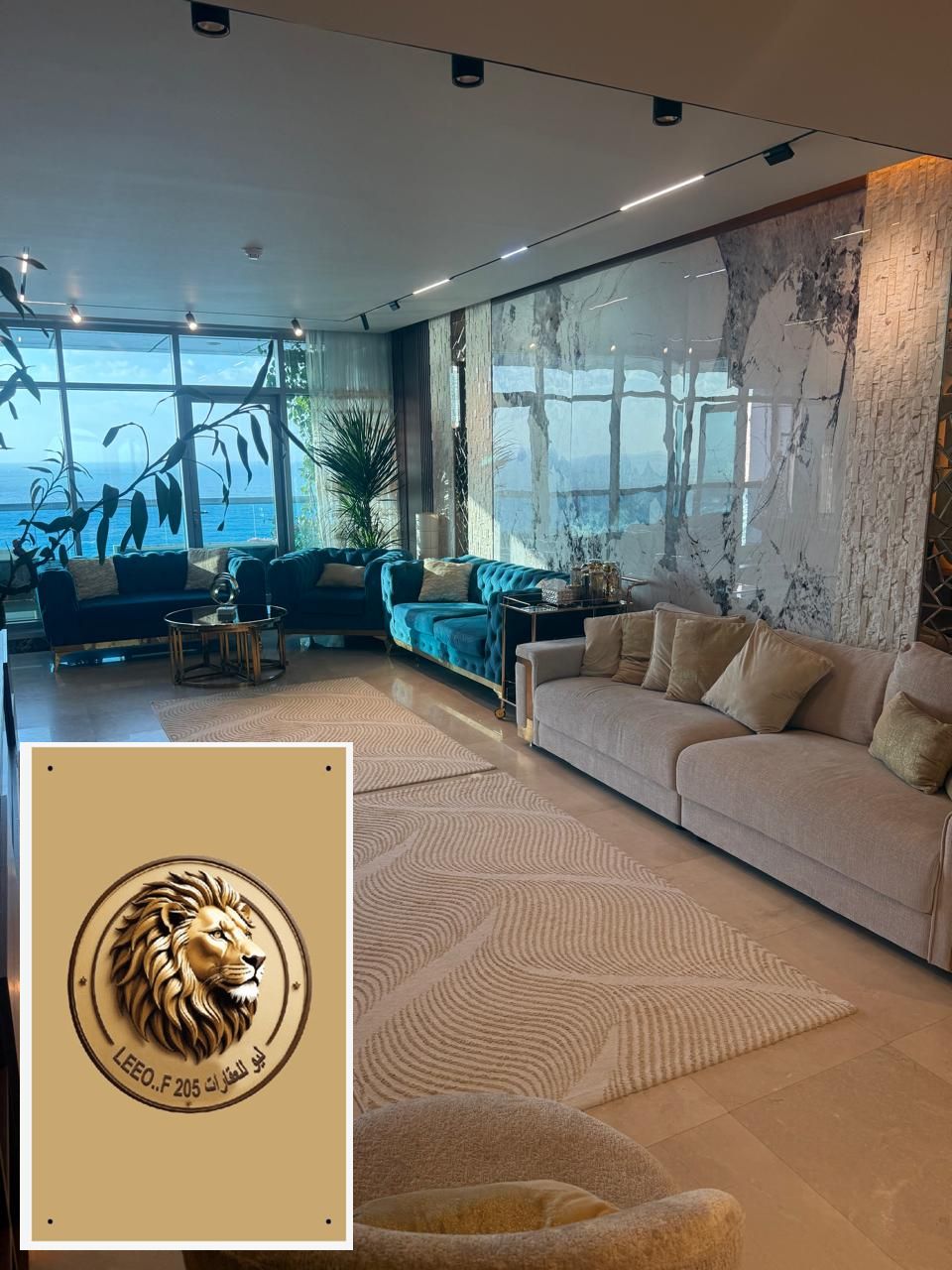 Annual Rent: Three-Bedroom Apartment with a Direct Sea View – Ajman Corniche A golden opportunity to own a luxurious apartment with a very spacious a
