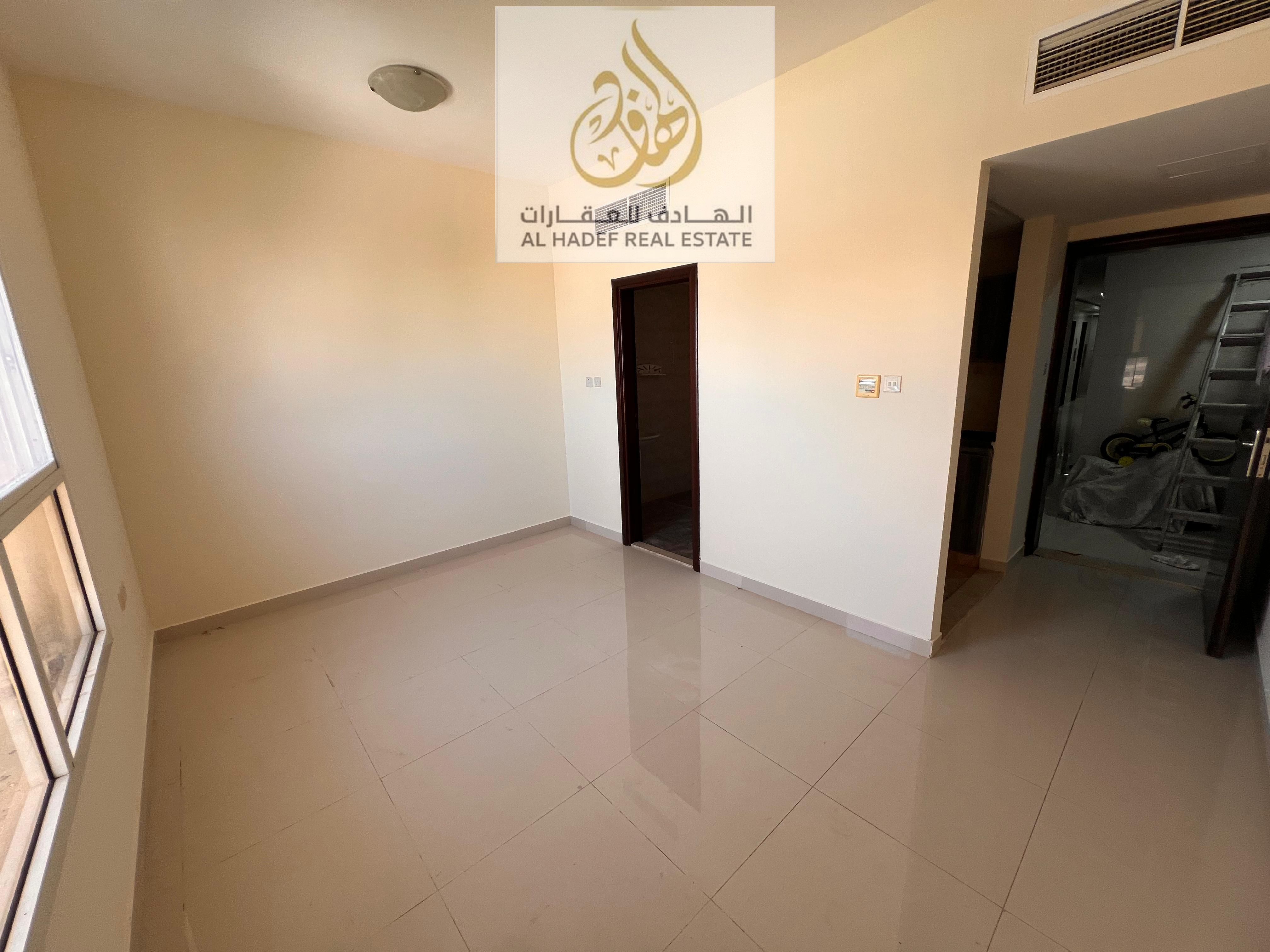 Al Nuaimiya 3 - Opposite Sharjah and near Mohammed Bin Zayed exit - Studio apartment with separate kitchen, central air conditioning, spacious rooms,