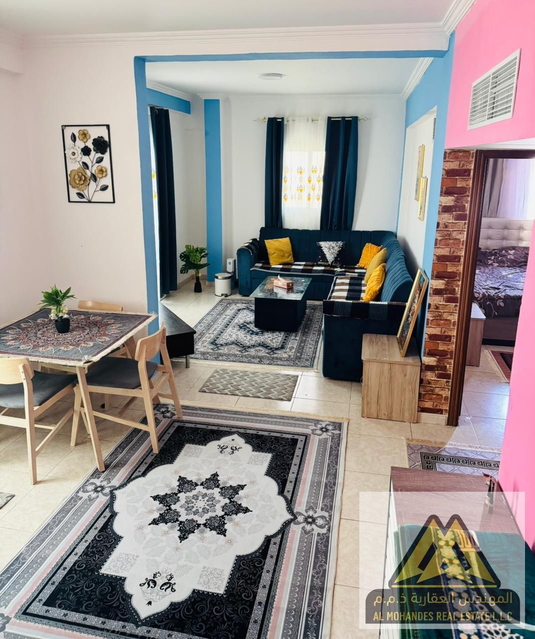 Monthly 1 Bedroom Apartment on Ajman Corniche – Al Nakheel 2 – Direct Sea View – Bills Included
