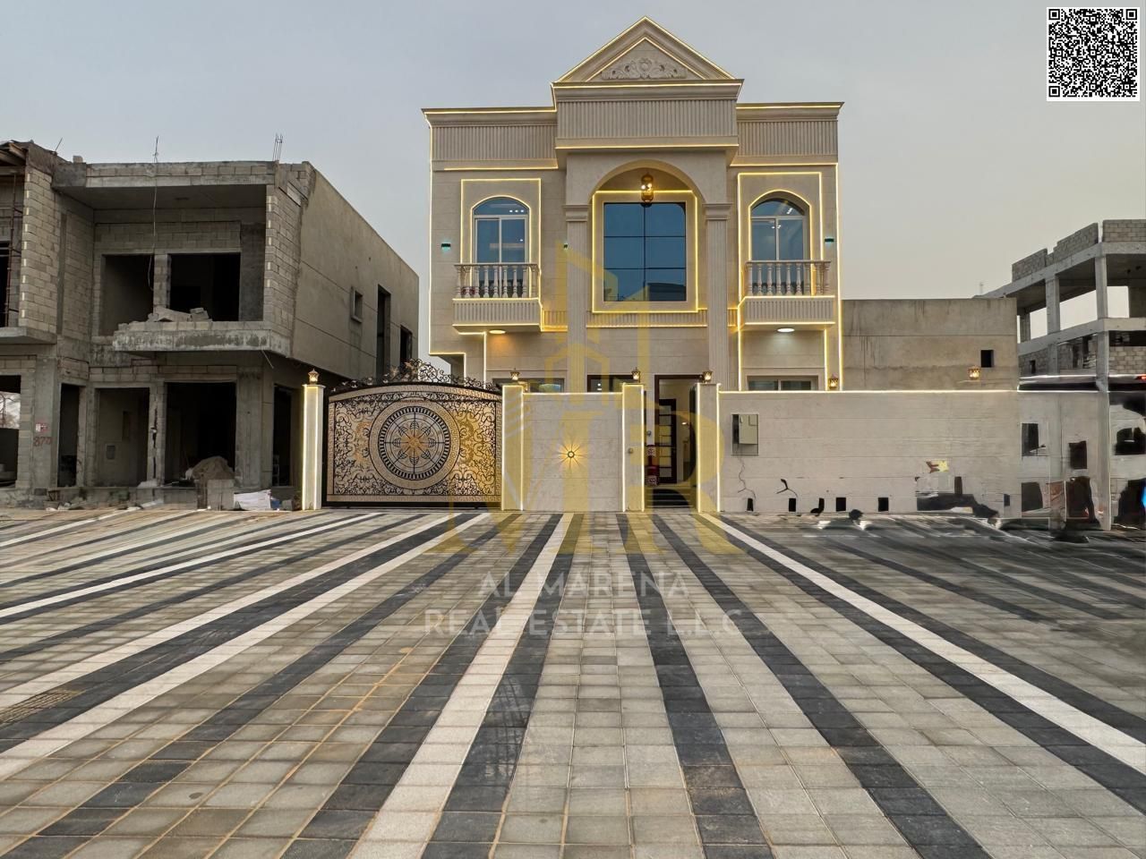 Classic villa for sale in Al Zahia – on the main street | Two floors | 5 master bedrooms | Modern and distinctive design