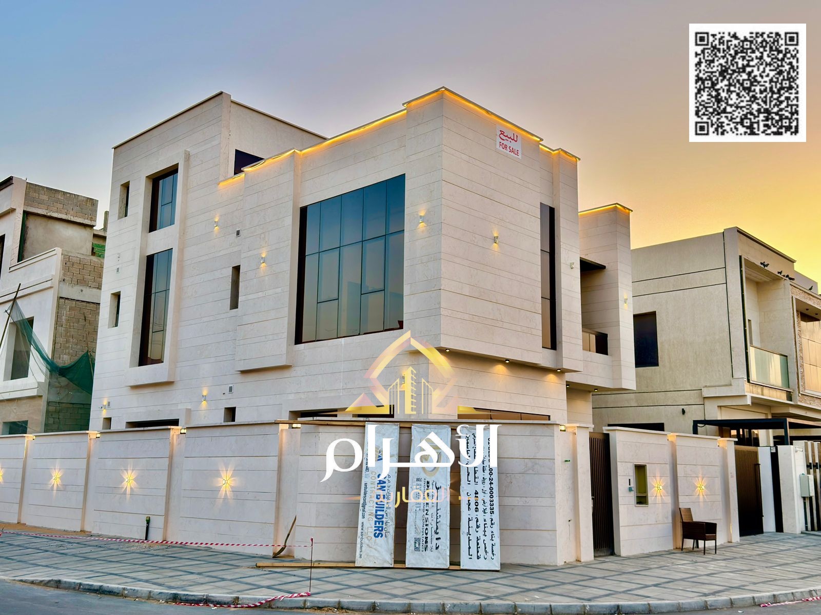 Villa for sale - distinguished - corner plot on two streets, prime location in Al Yasmin area / Ajman. A unique opportunity (for sale) in one of the f