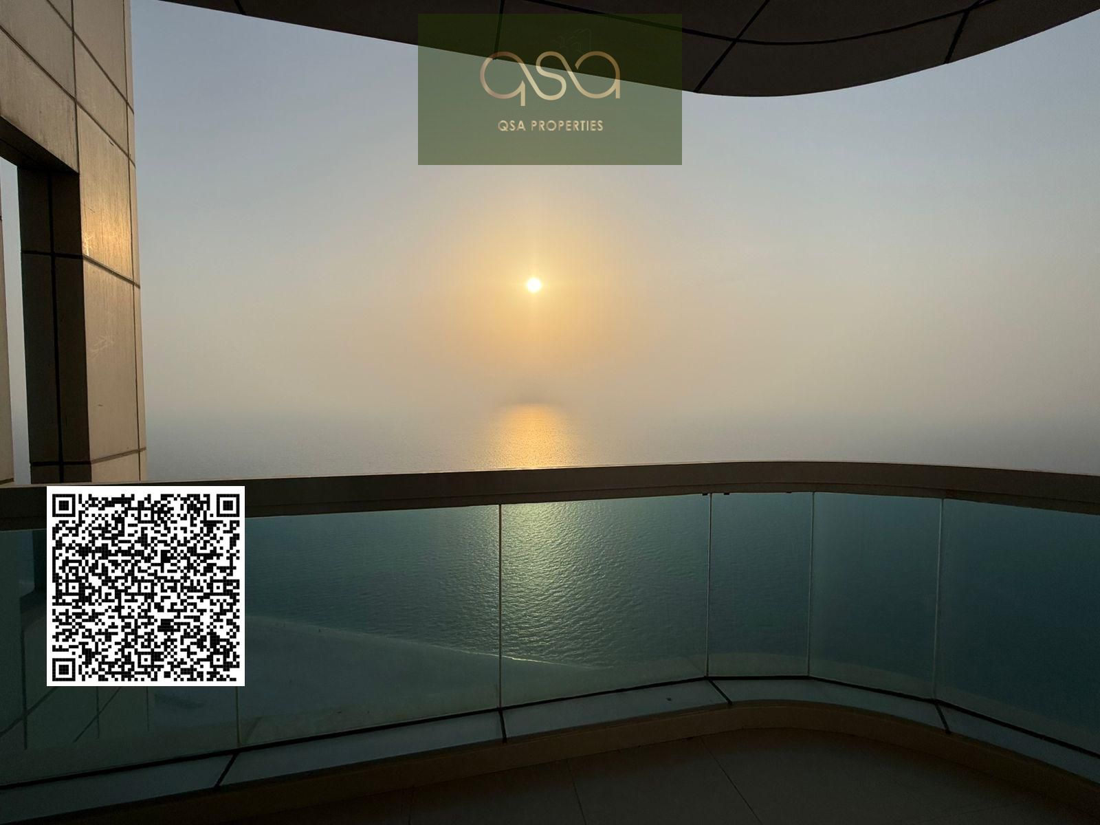 Exclusive: Luxury apartment for annual rent with a stunning sea view overlooking Ajman Corniche. A prime strategic location close to all amenities.