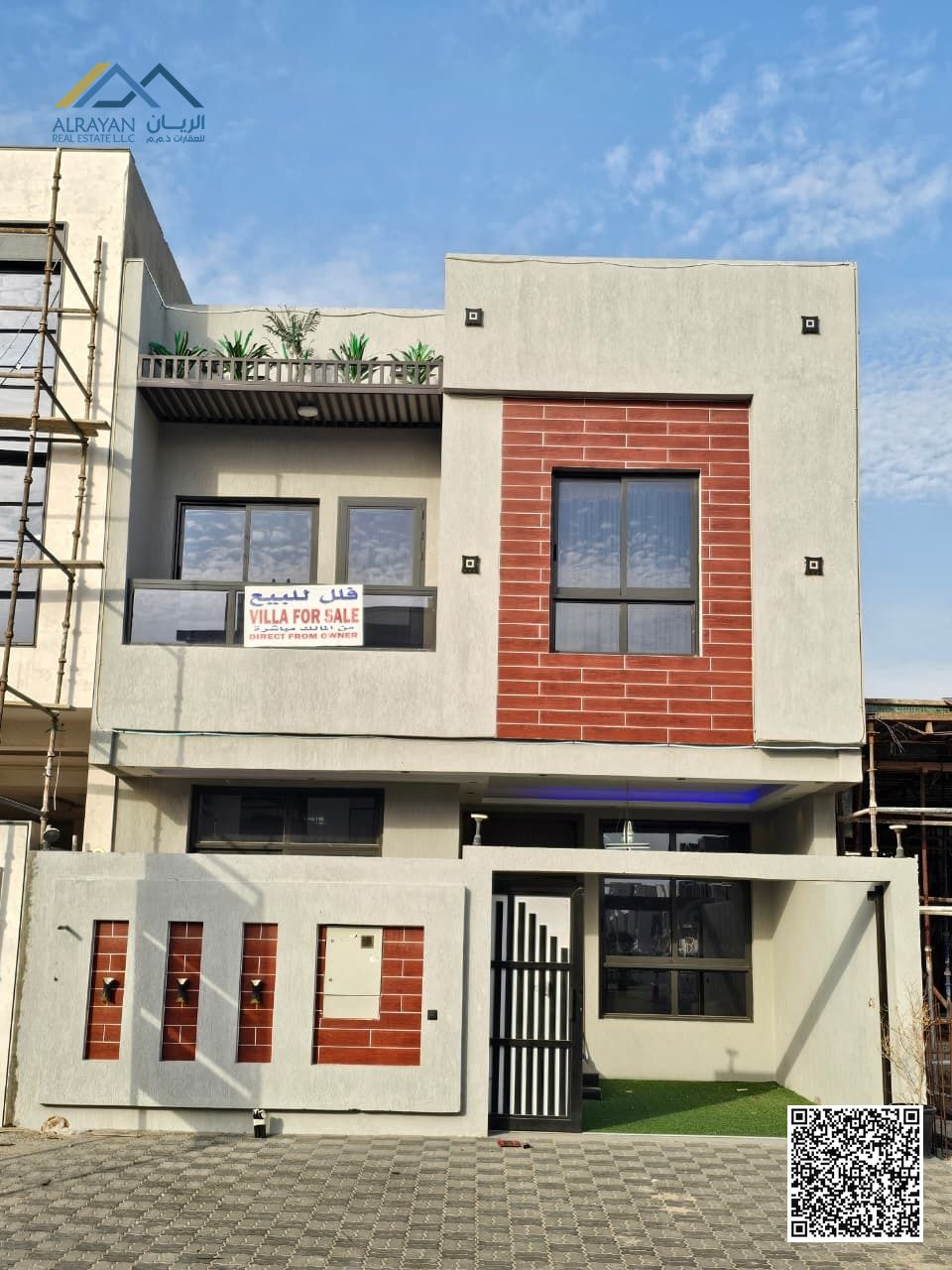 A unique residential opportunity for sale in Al Zahiyah area A fully furnished, first-time-occupied luxury townhouse villa for sale – 3 floors – i