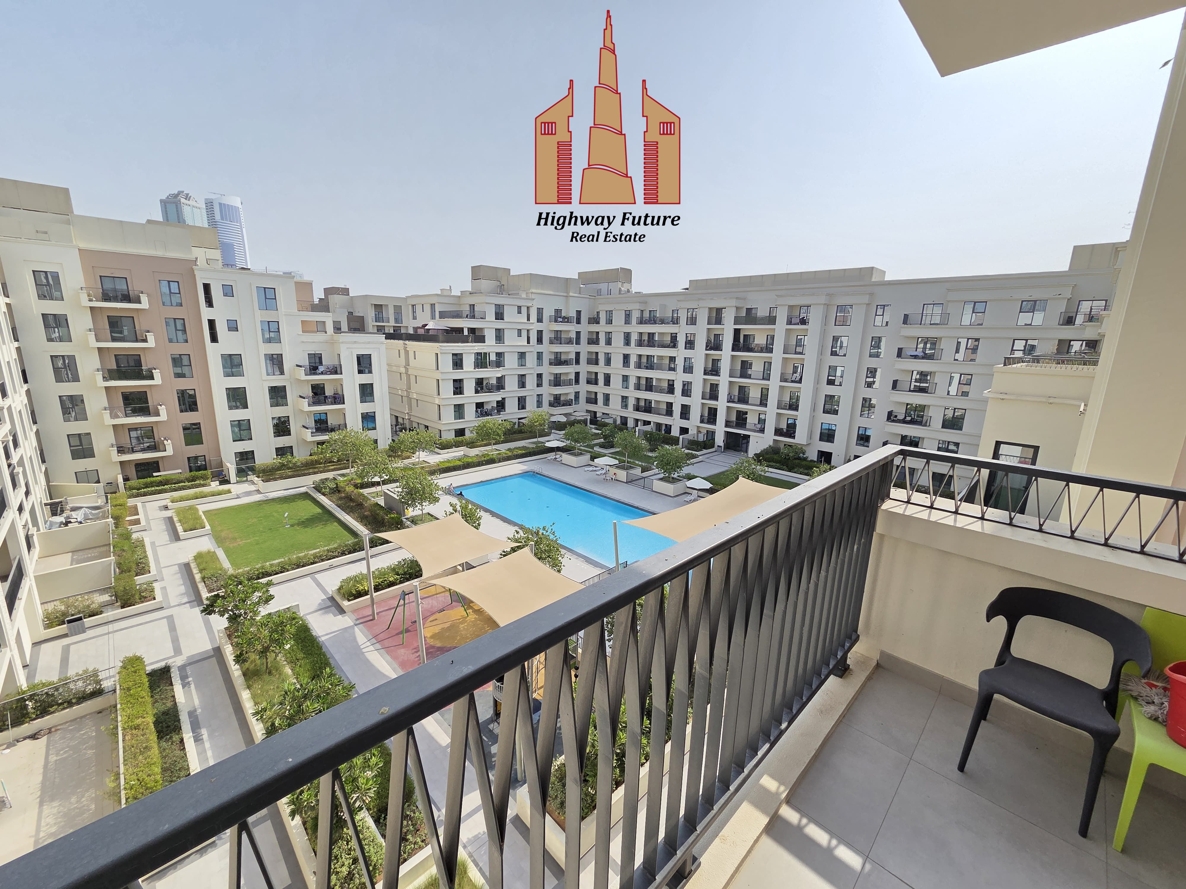 Fully furnished | lavish 1-BR Apartment | Gym pool parking | play area
