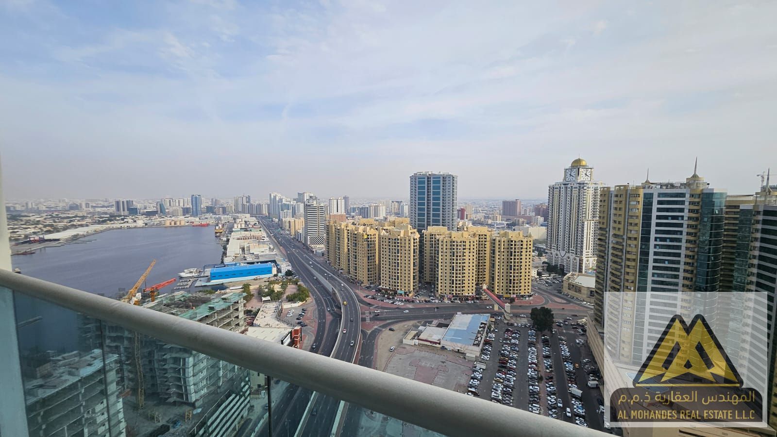 Full or Near Sea View | Oasis Tower, Ajman 3 Bedrooms + Spacious Living Hall