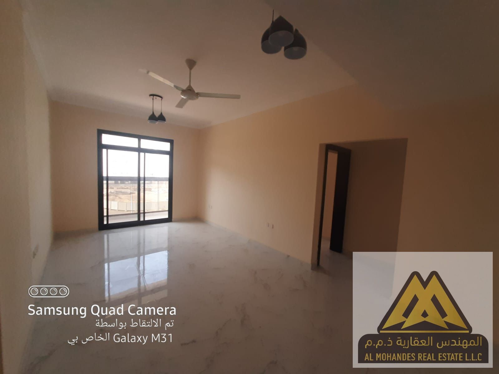 2 Bedroom + Living Hall Apartment for Annual Rent – Al Jurf 3, Ajman with Central AC