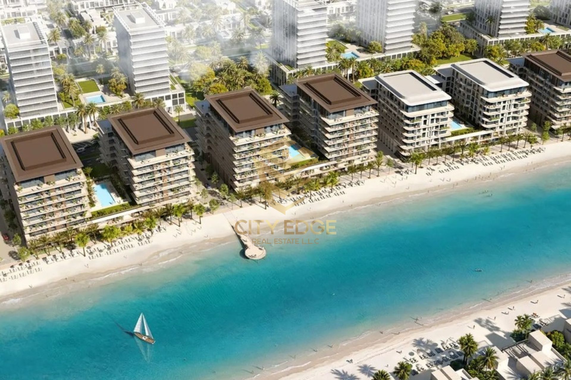 Full Sea View - 2BR+Maid - 5% DP - Beach Access