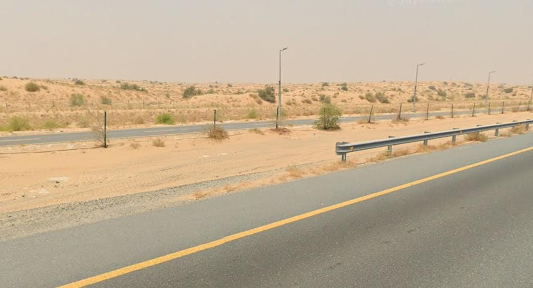 Commercial land for sale in Sharjah, Rawdat Al Qurt area, Al Ruwaidat suburb.